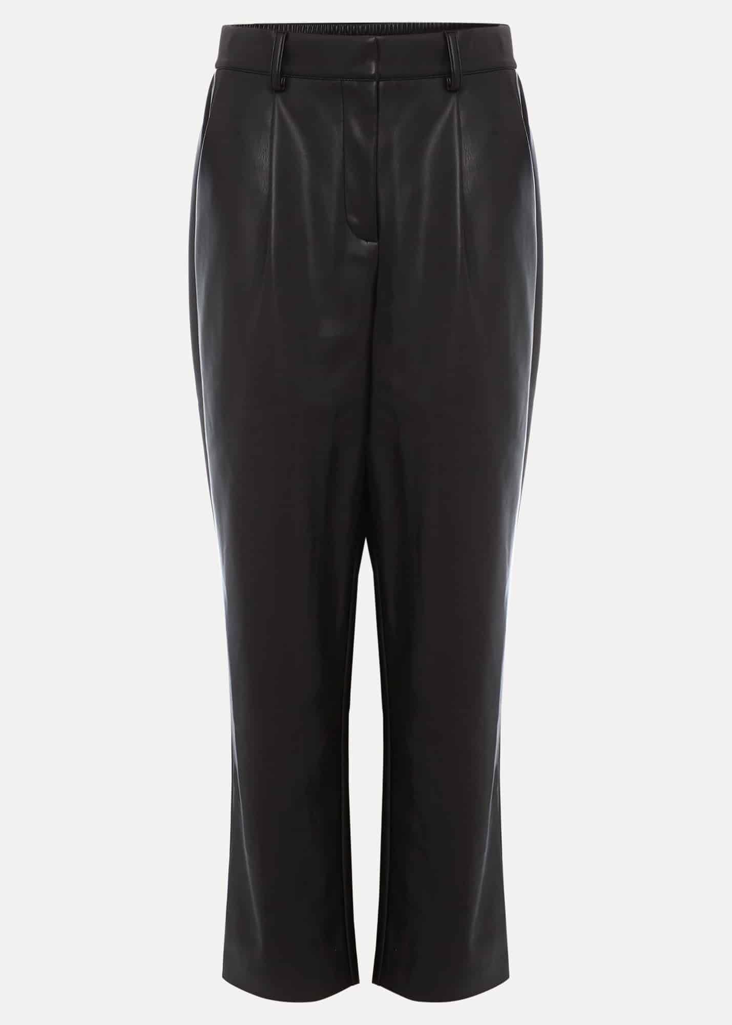 Rya Pleather Straight Leg Trouser