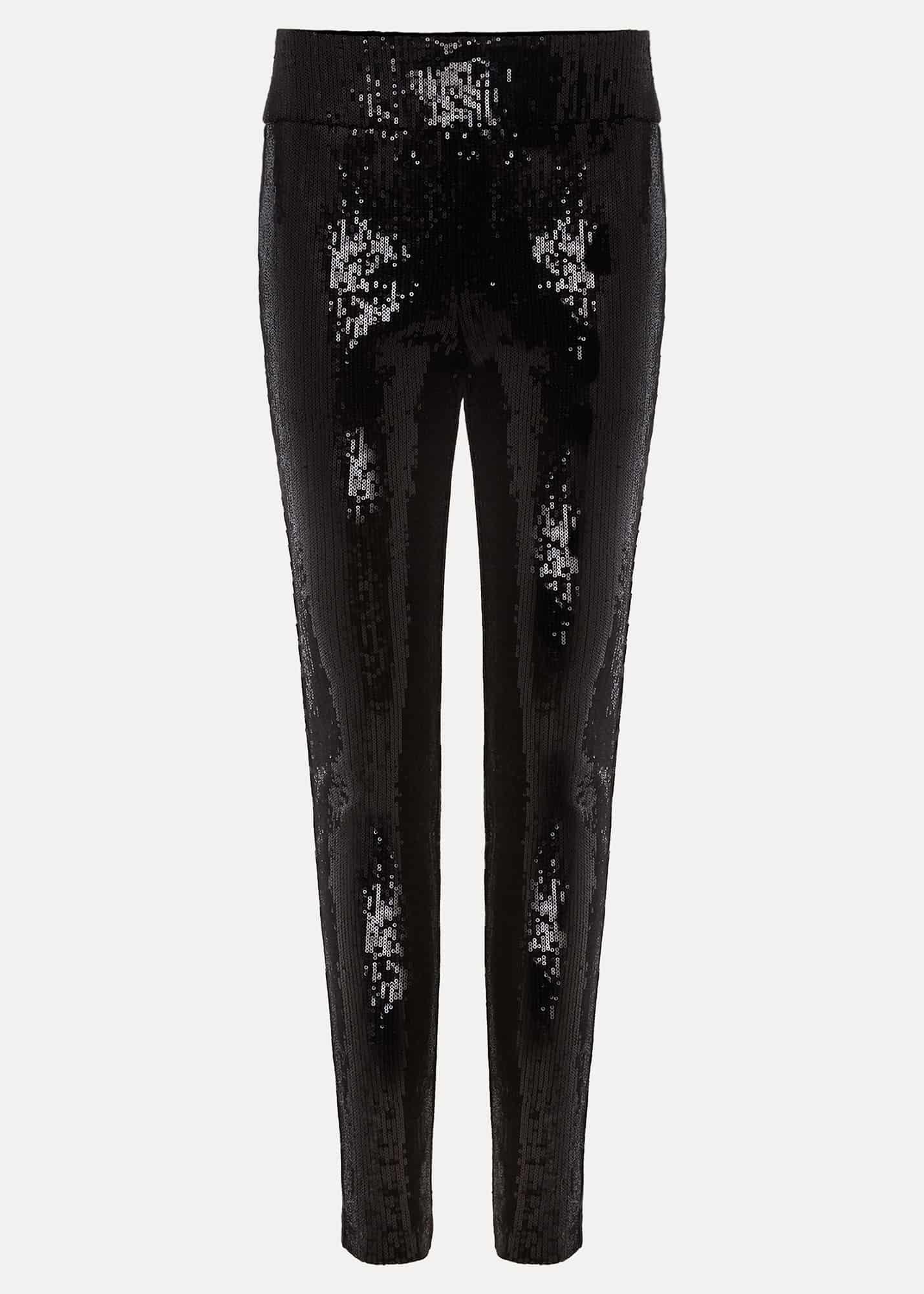 Ausha Black Sequin Leggings