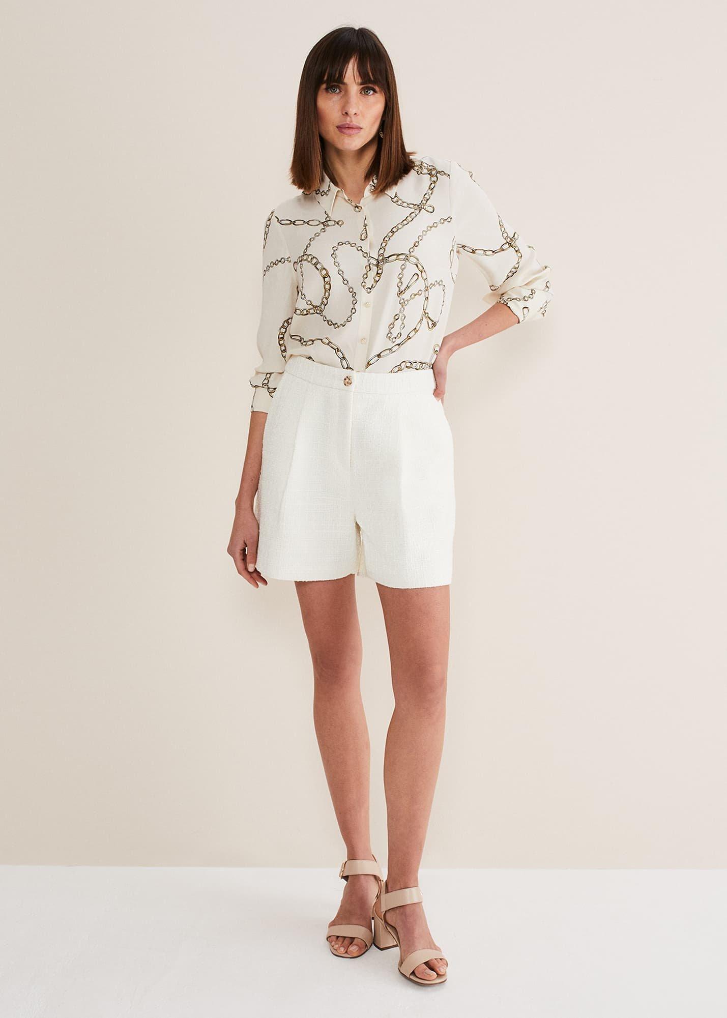 Auden Cream Suit Shorts
