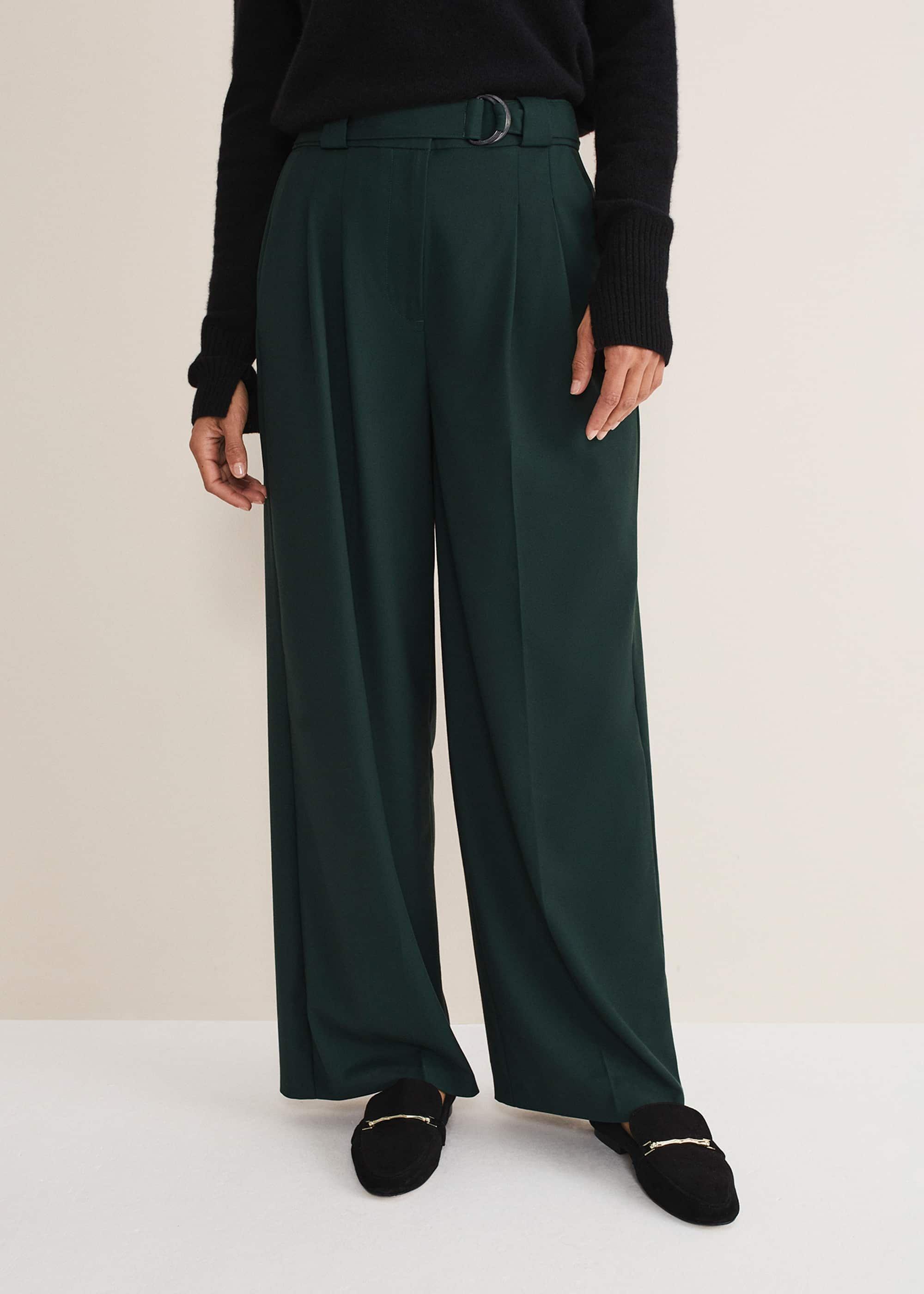 Catira Crepe Wide Leg Trousers