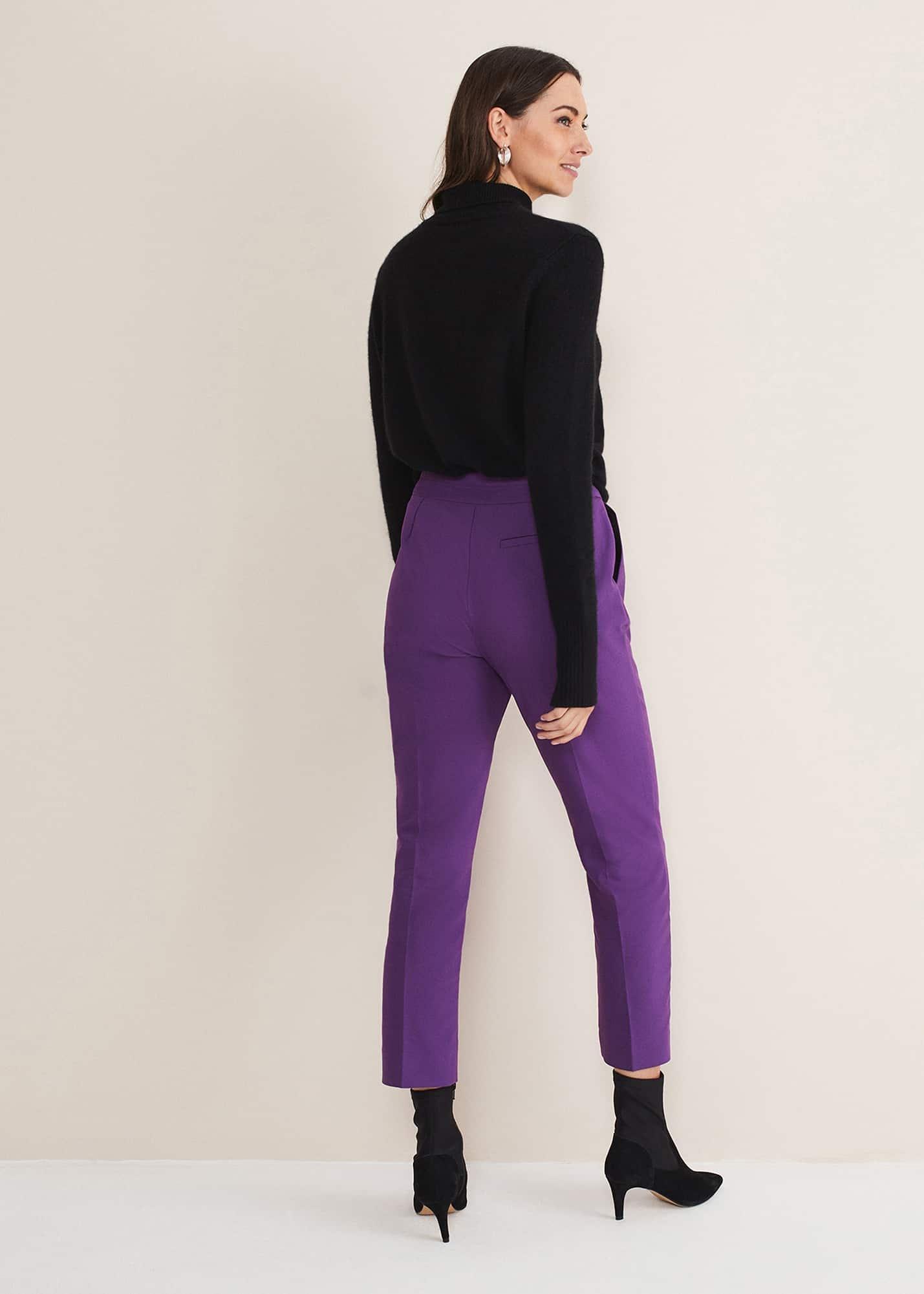Julianna Cropped Straight Leg Trousers
