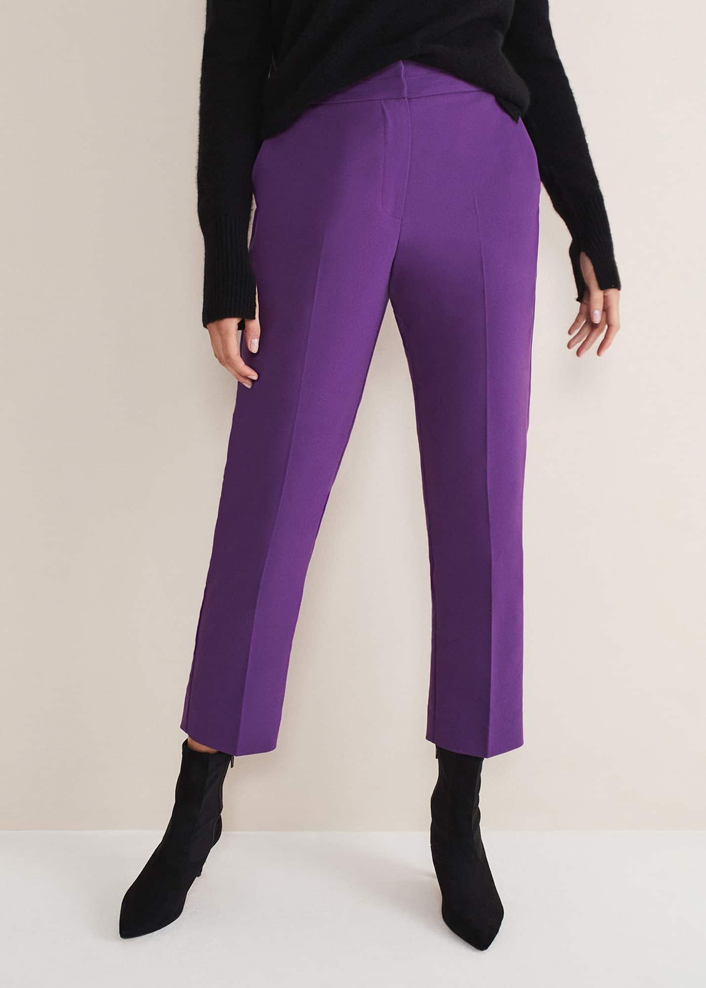 Julianna Cropped Straight Leg Trousers