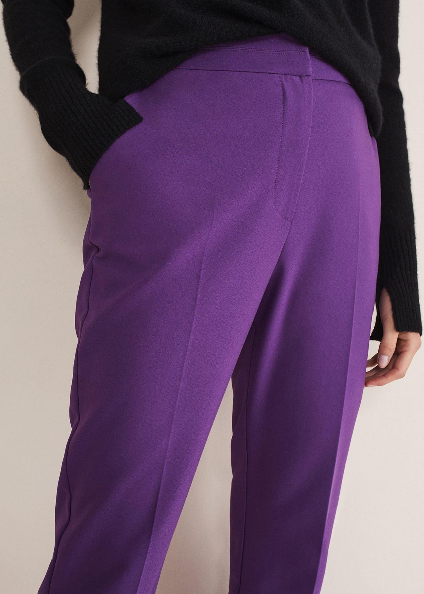 Julianna Cropped Straight Leg Trousers