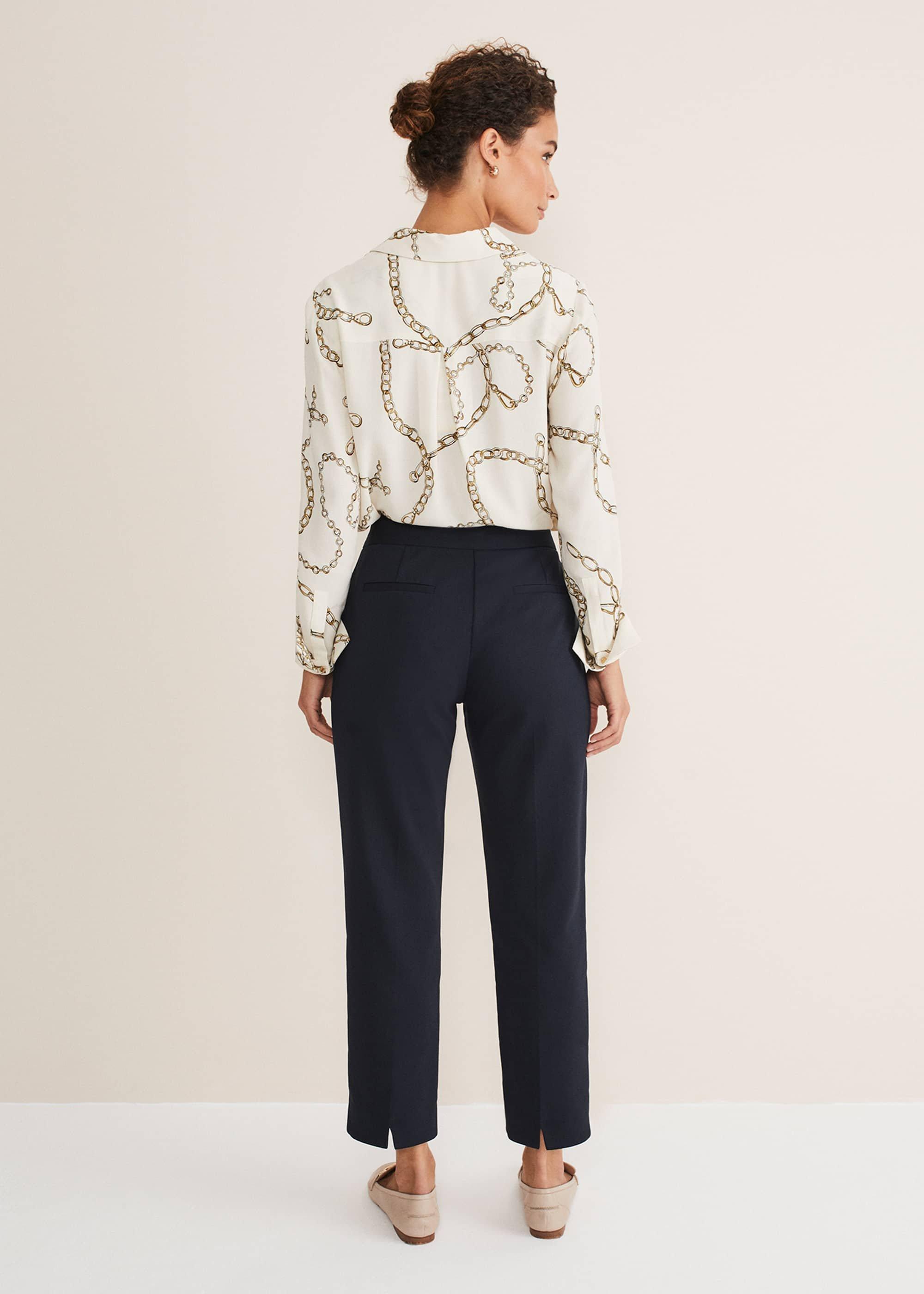 Julianna Cropped Straight Leg Trousers