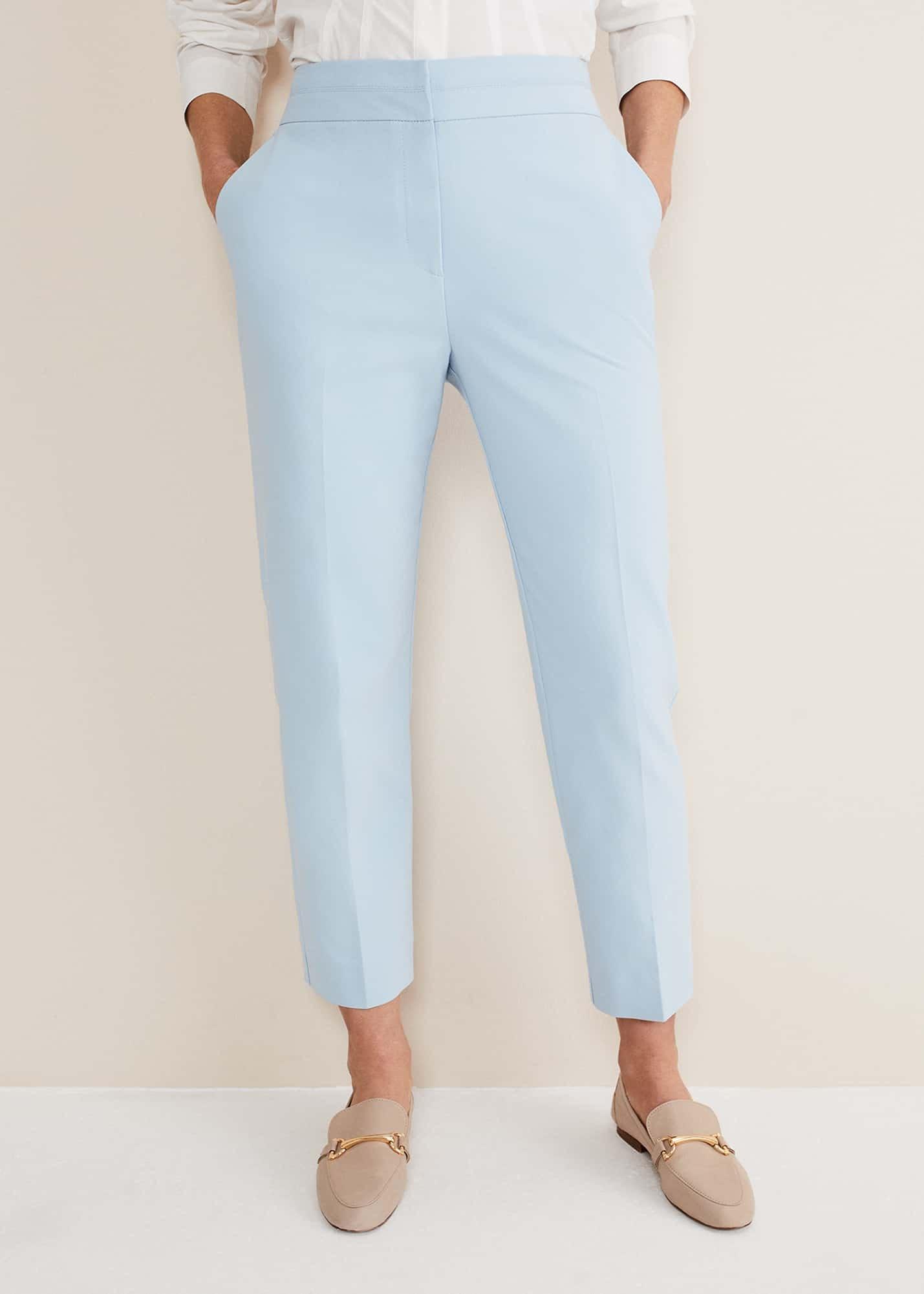 Julianna Cropped Straight Leg Trousers