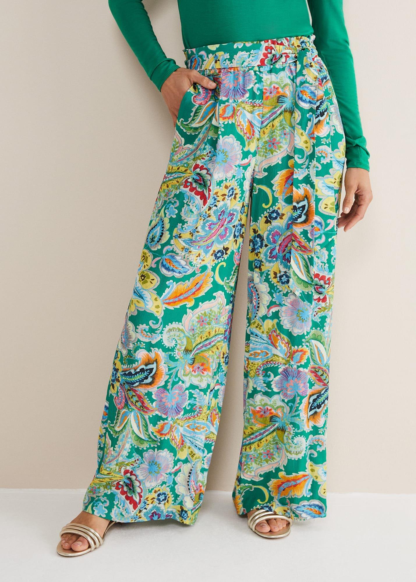 Paisley Wide Leg Trousers