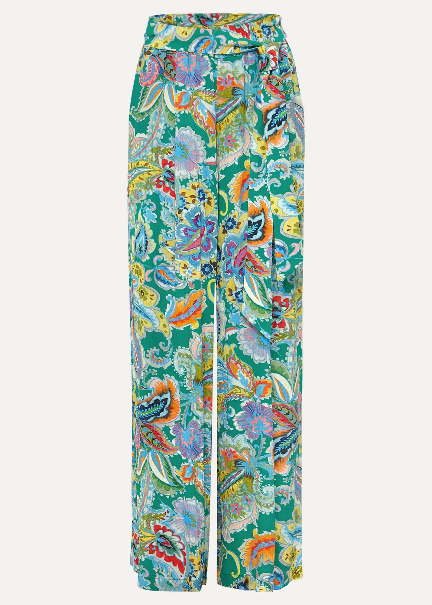 Paisley Wide Leg Trousers