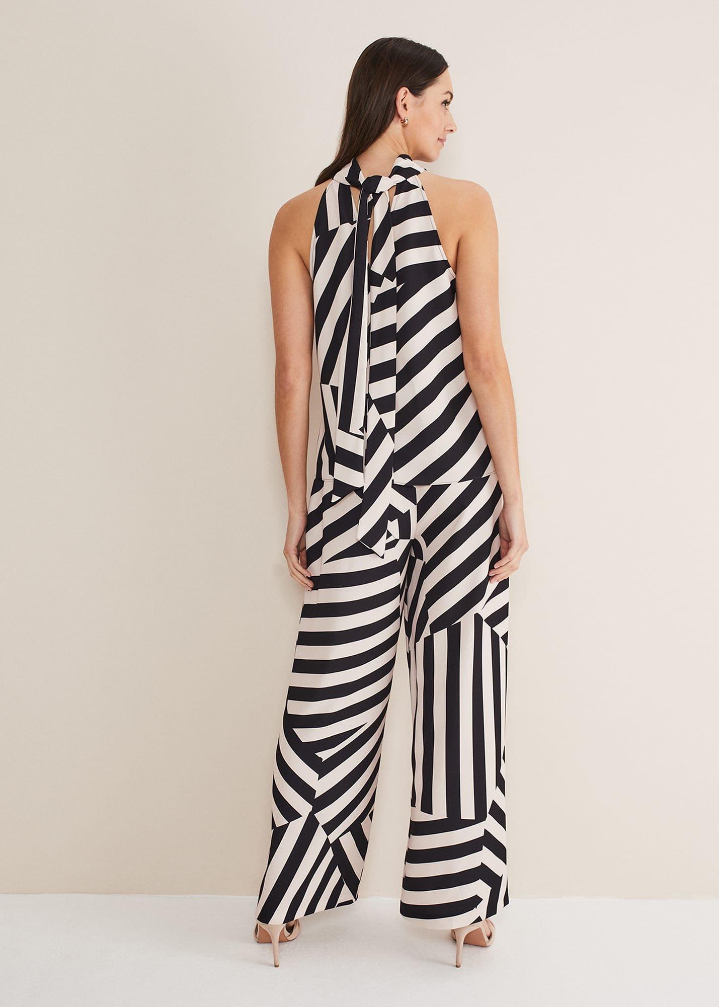 Phillis Striped Wide Leg Trousers