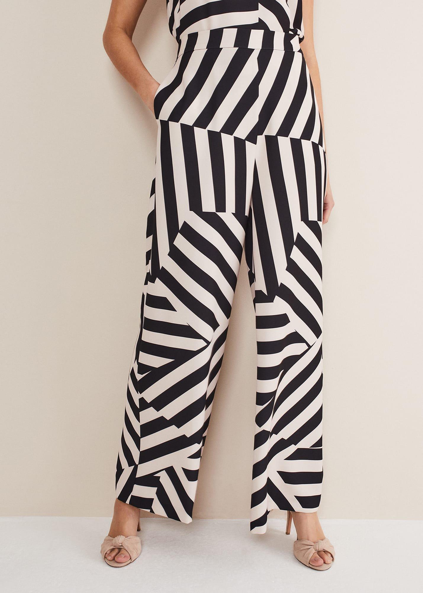 Phillis Striped Wide Leg Trousers