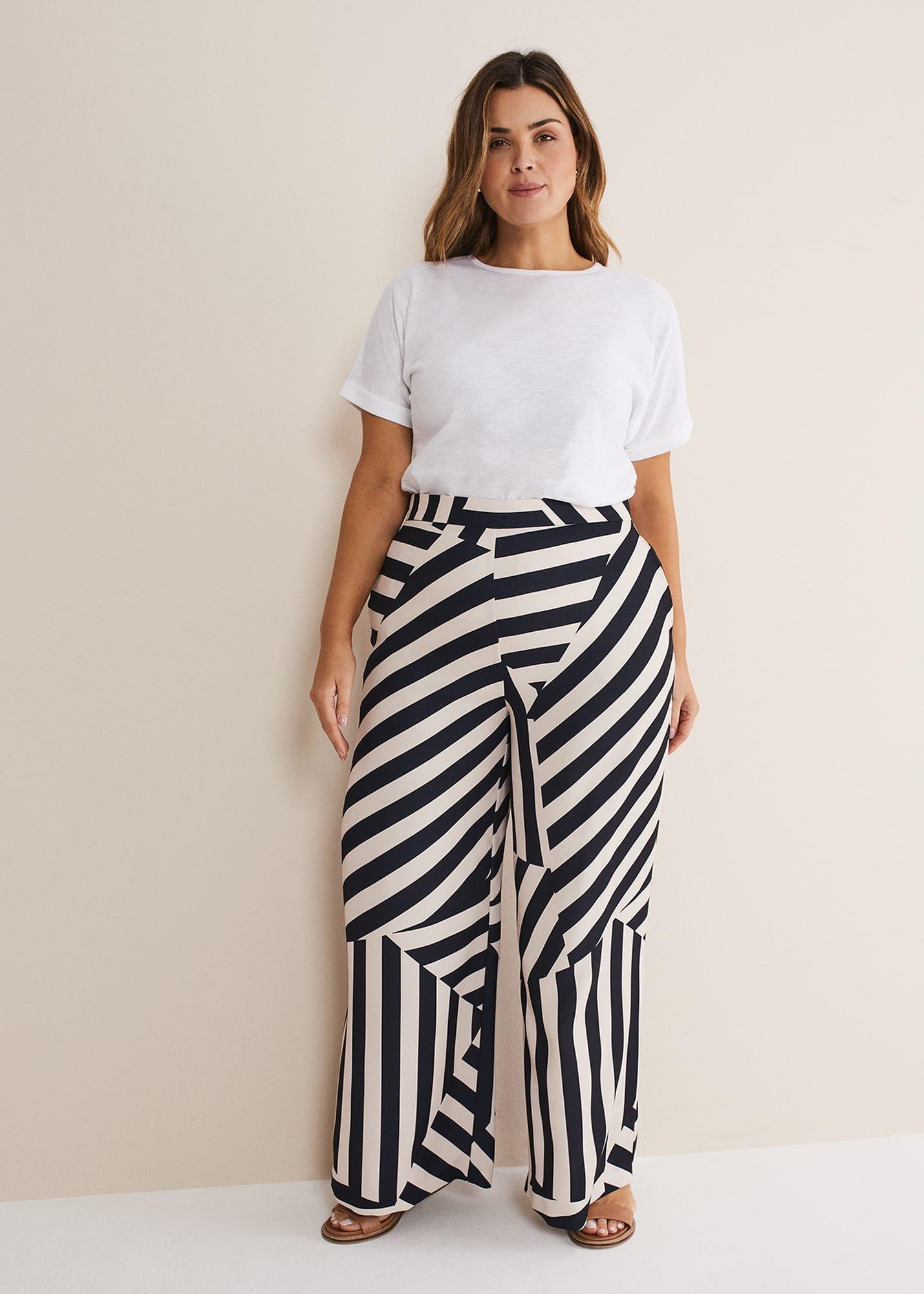 Phillis Striped Wide Leg Trousers