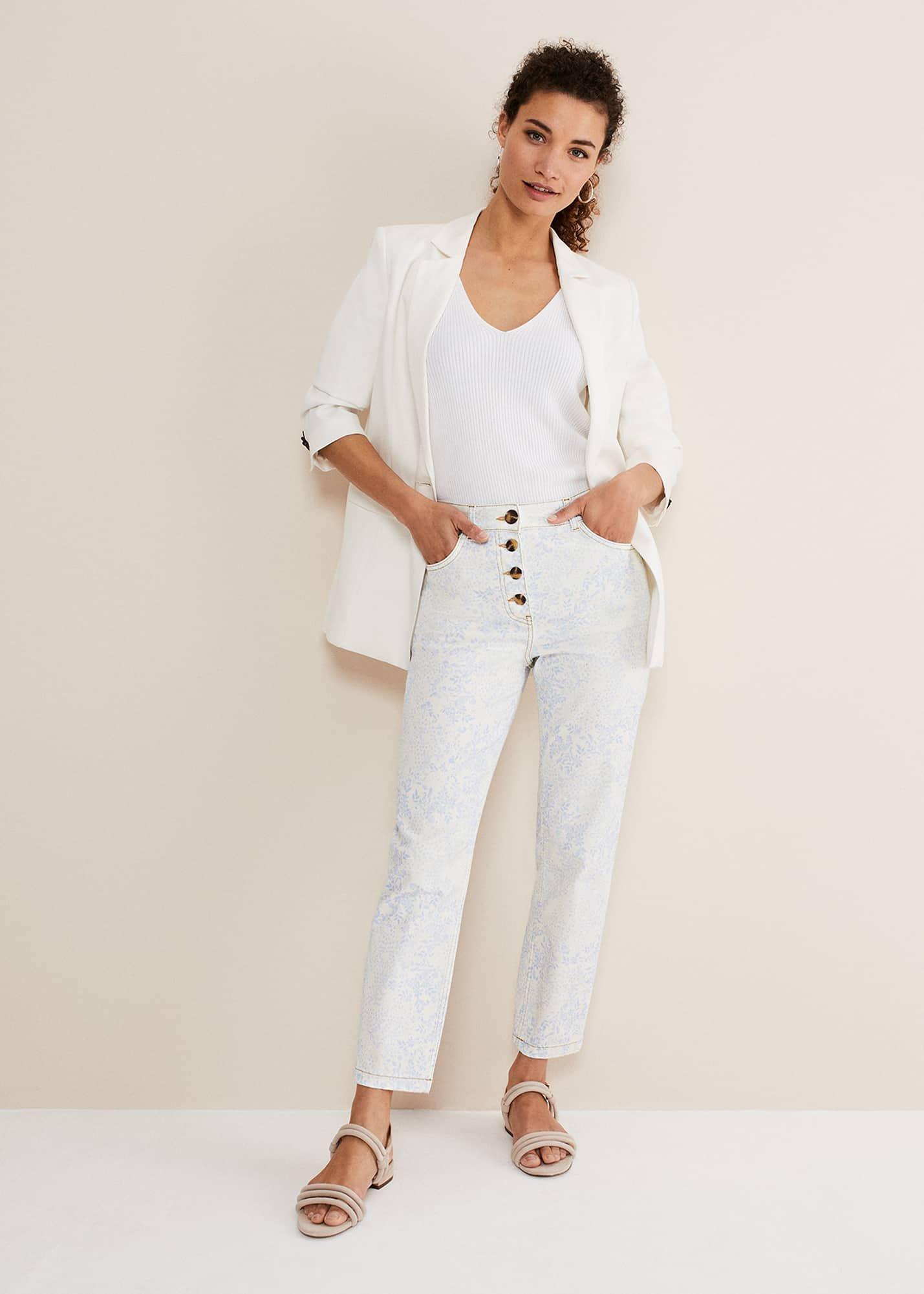 Cordelia Floral Straight Leg Jeans