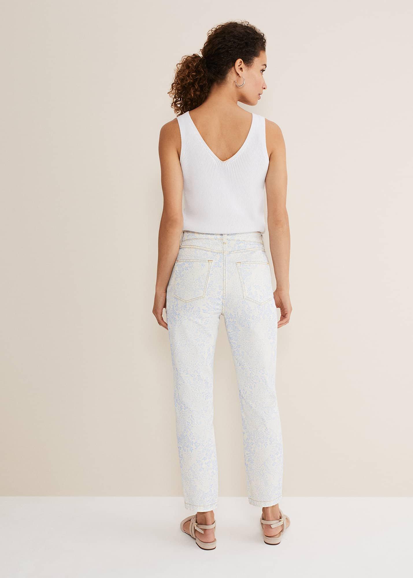 Cordelia Floral Straight Leg Jeans