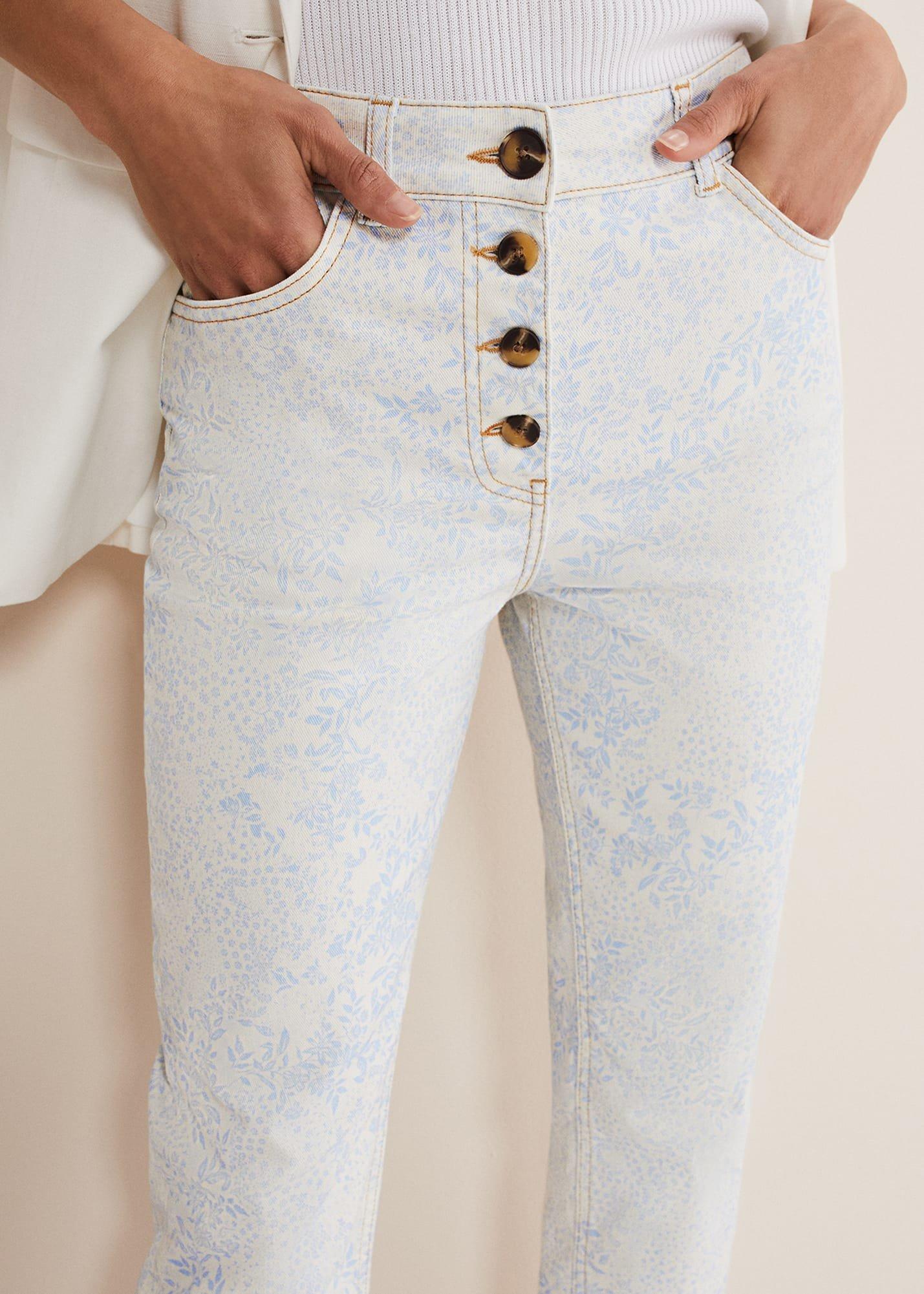 Cordelia Floral Straight Leg Jeans