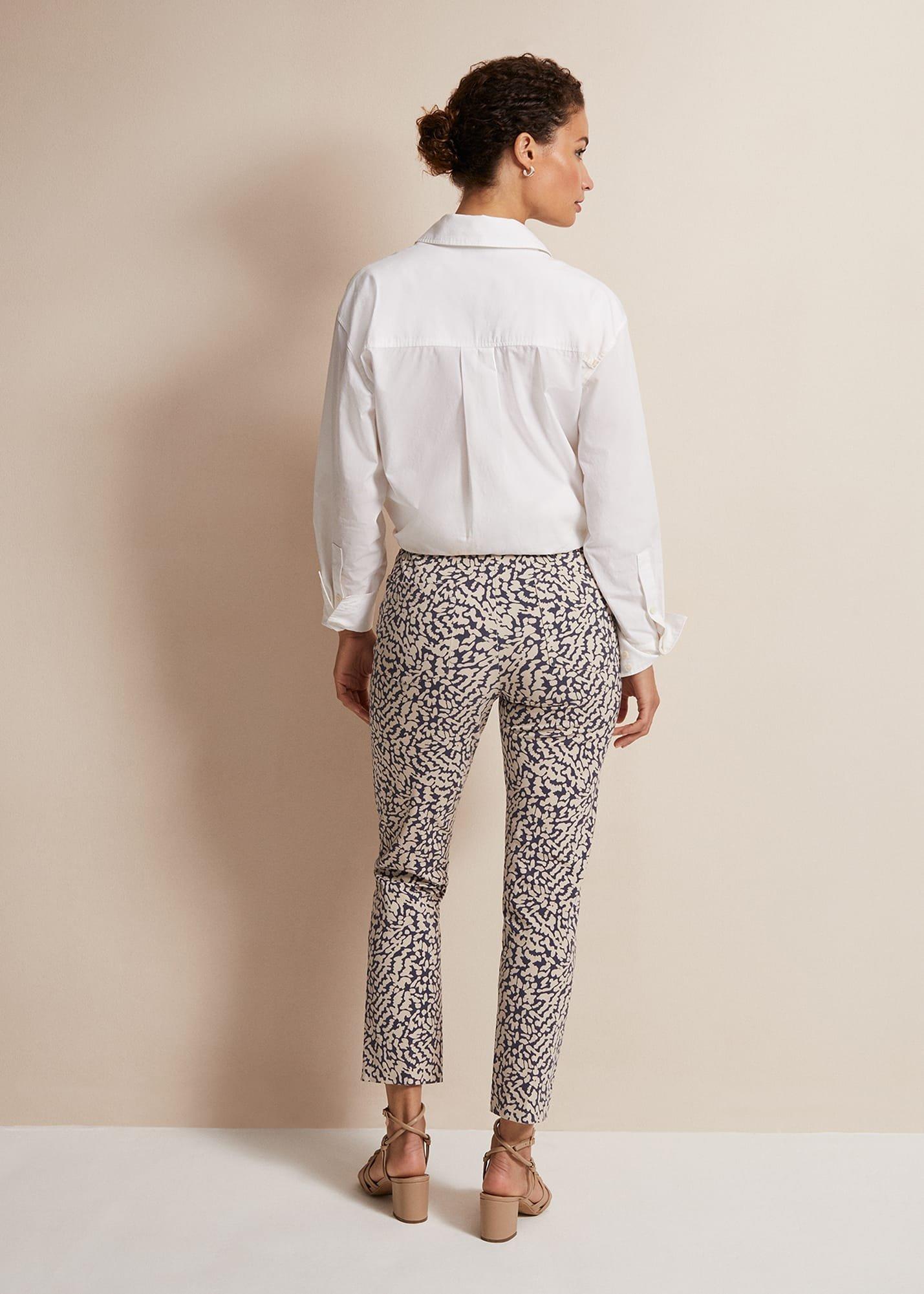 Carmella Printed Straight Leg Trousers