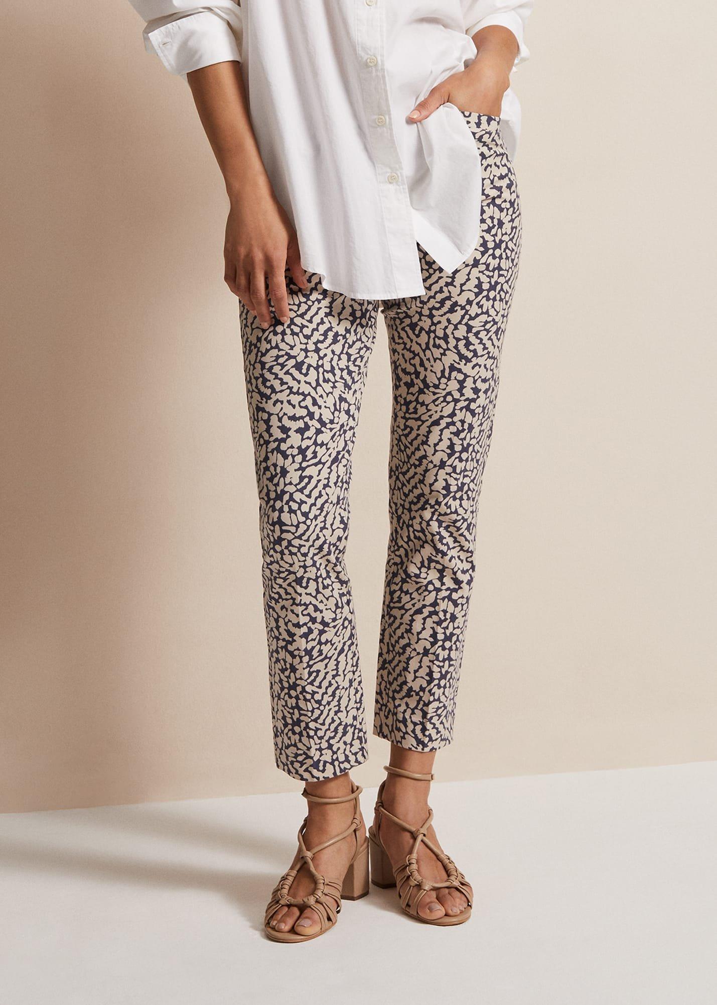 Carmella Printed Straight Leg Trousers
