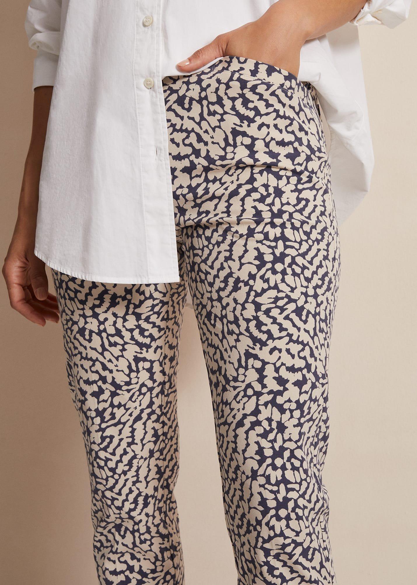 Carmella Printed Straight Leg Trousers