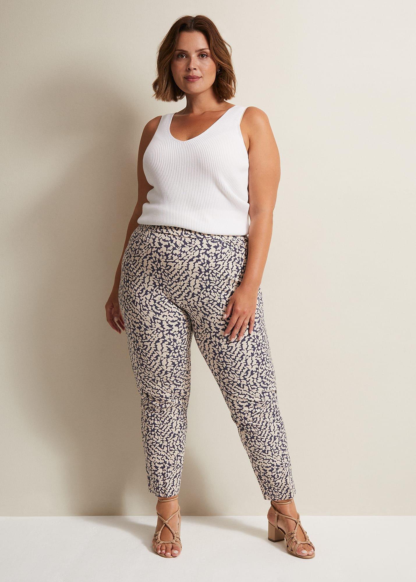 Carmella Printed Straight Leg Trousers