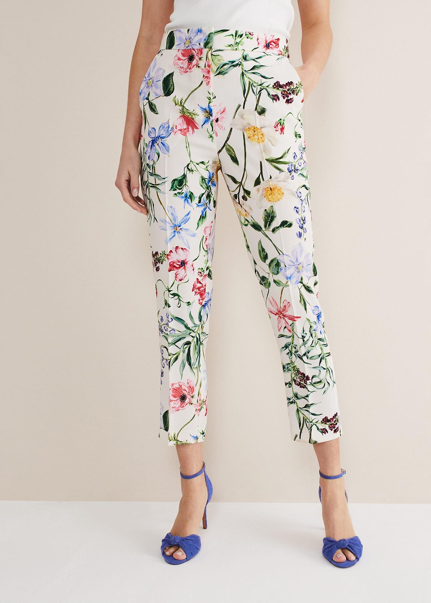Ulrica Floral Cigarette Trousers