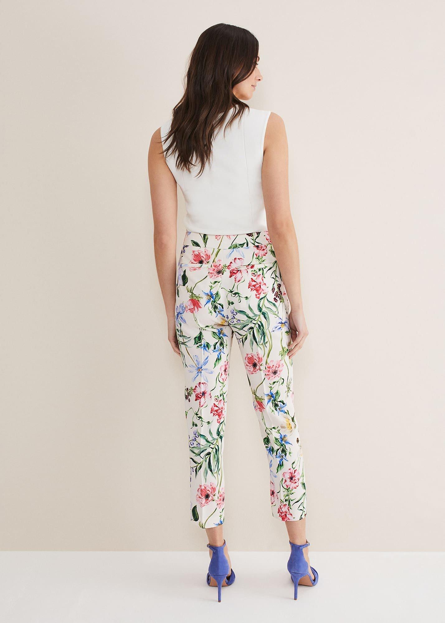 Ulrica Floral Cigarette Trousers