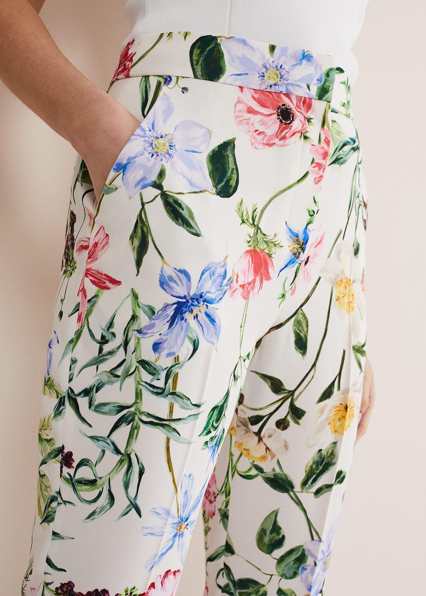 Ulrica Floral Cigarette Trousers