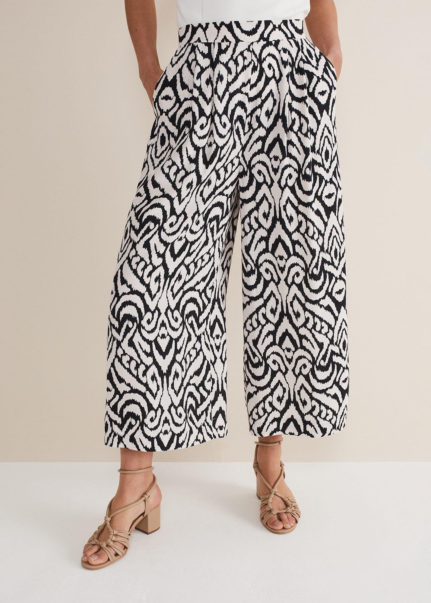 Malaya Printed Wide Leg Culottes