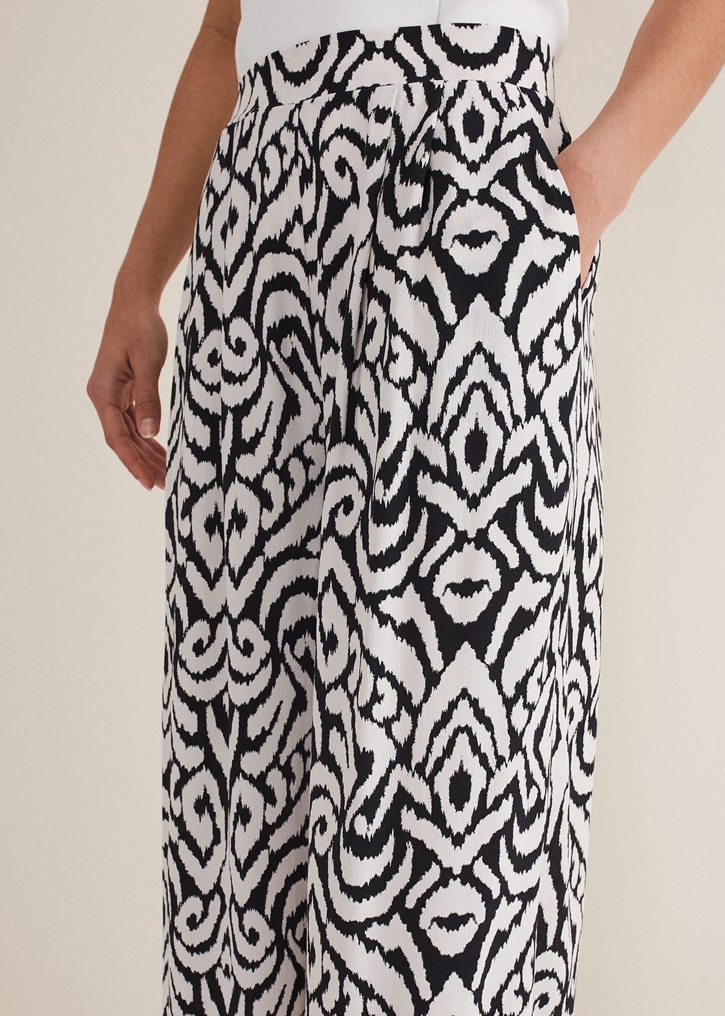 Malaya Printed Wide Leg Culottes
