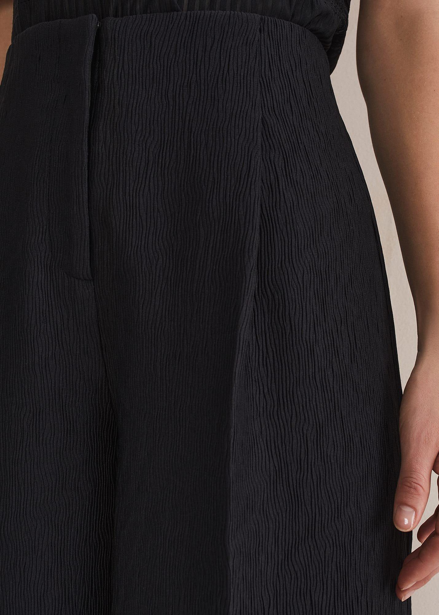 Audrea Black Wide Leg Culottes