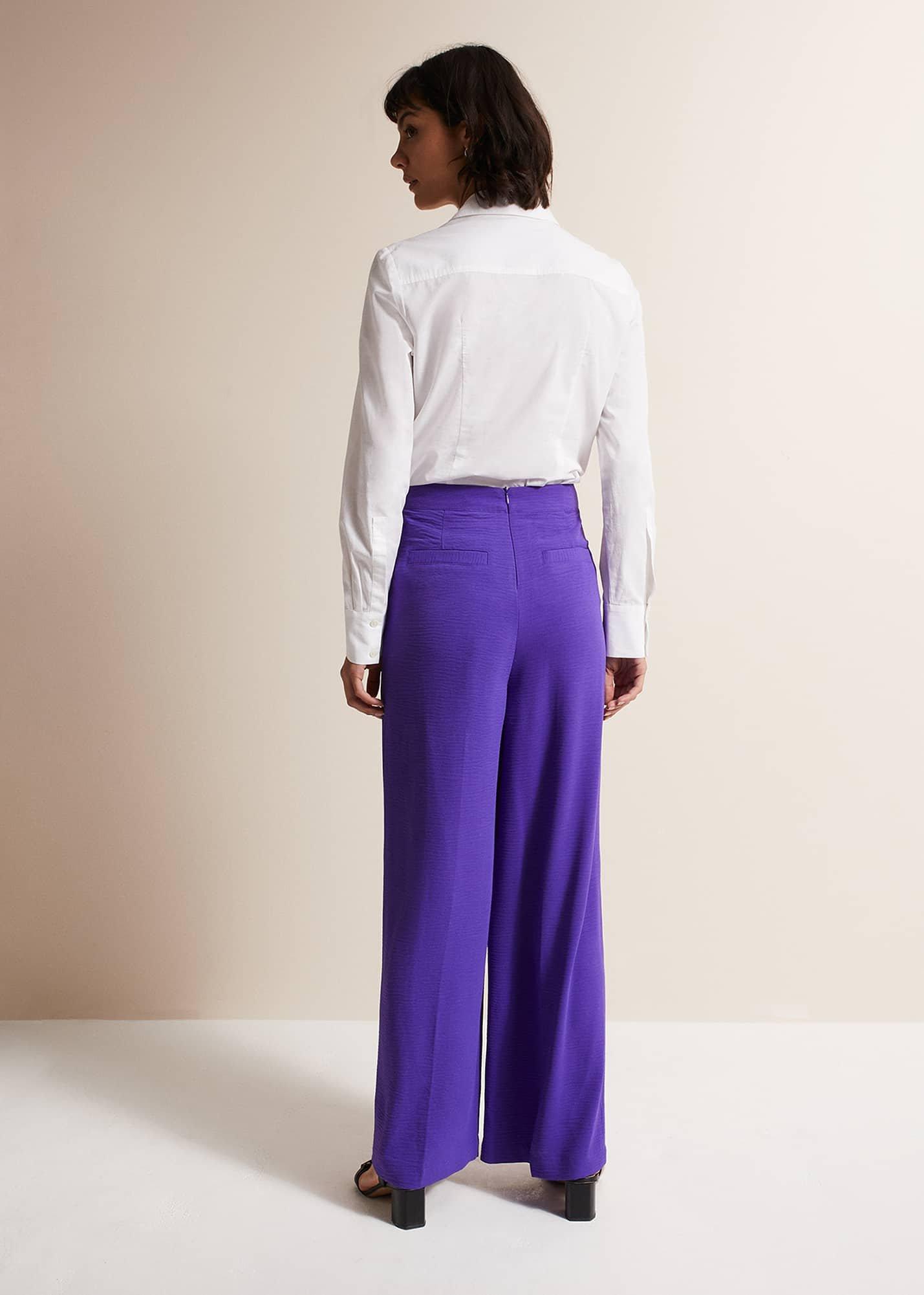Azylnn Purple Wide Leg Trousers