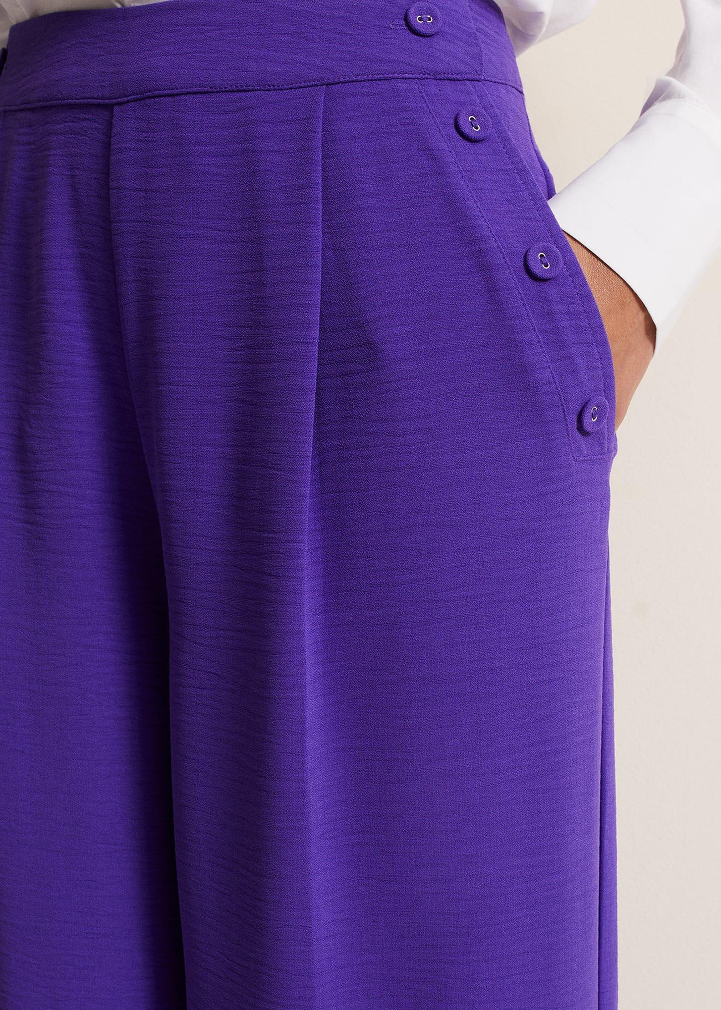 Azylnn Purple Wide Leg Trousers