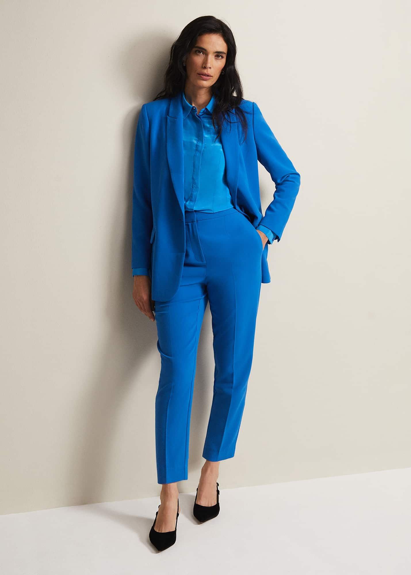 Brinley Blue Cigarette Trousers