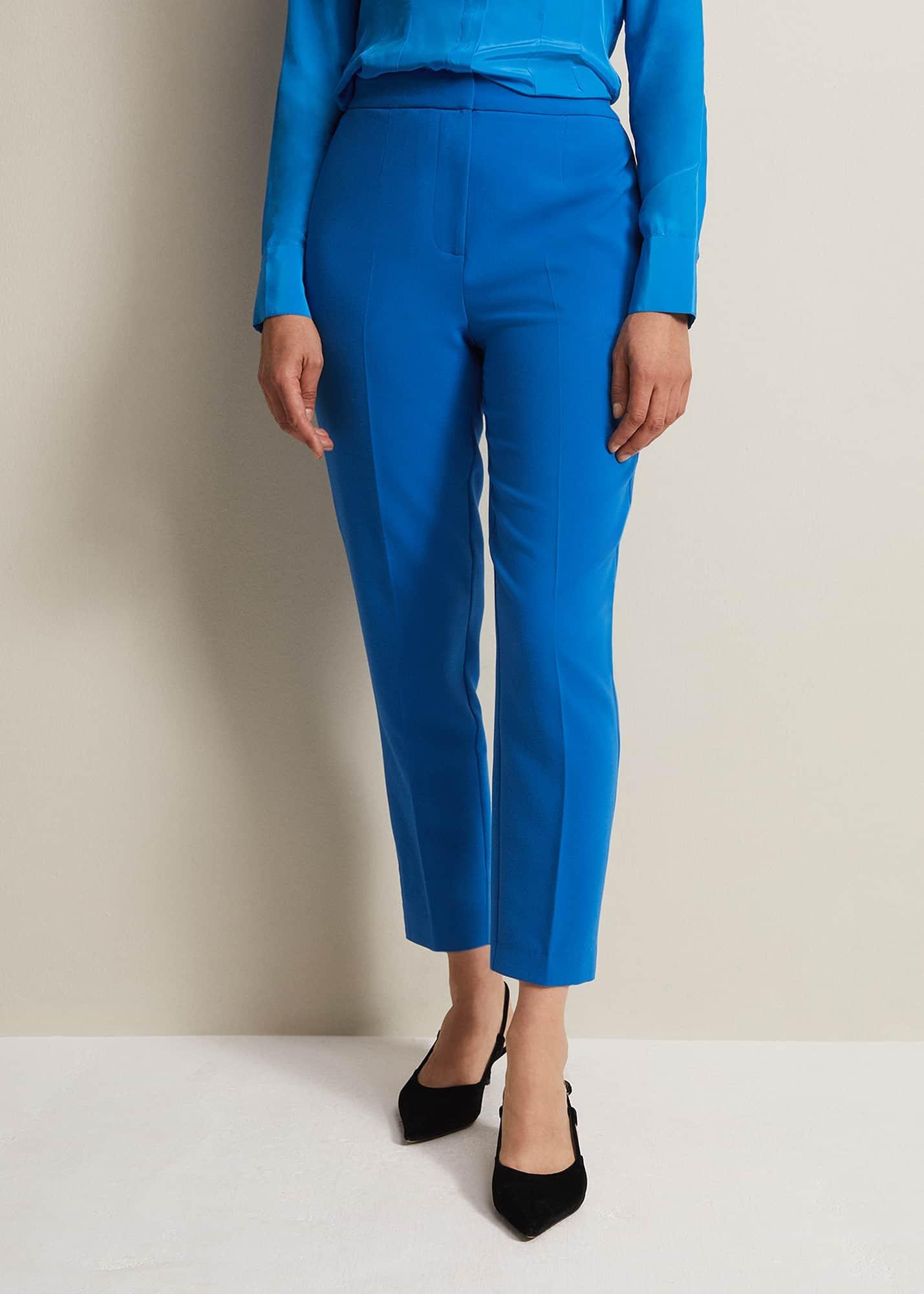 Brinley Blue Cigarette Trousers