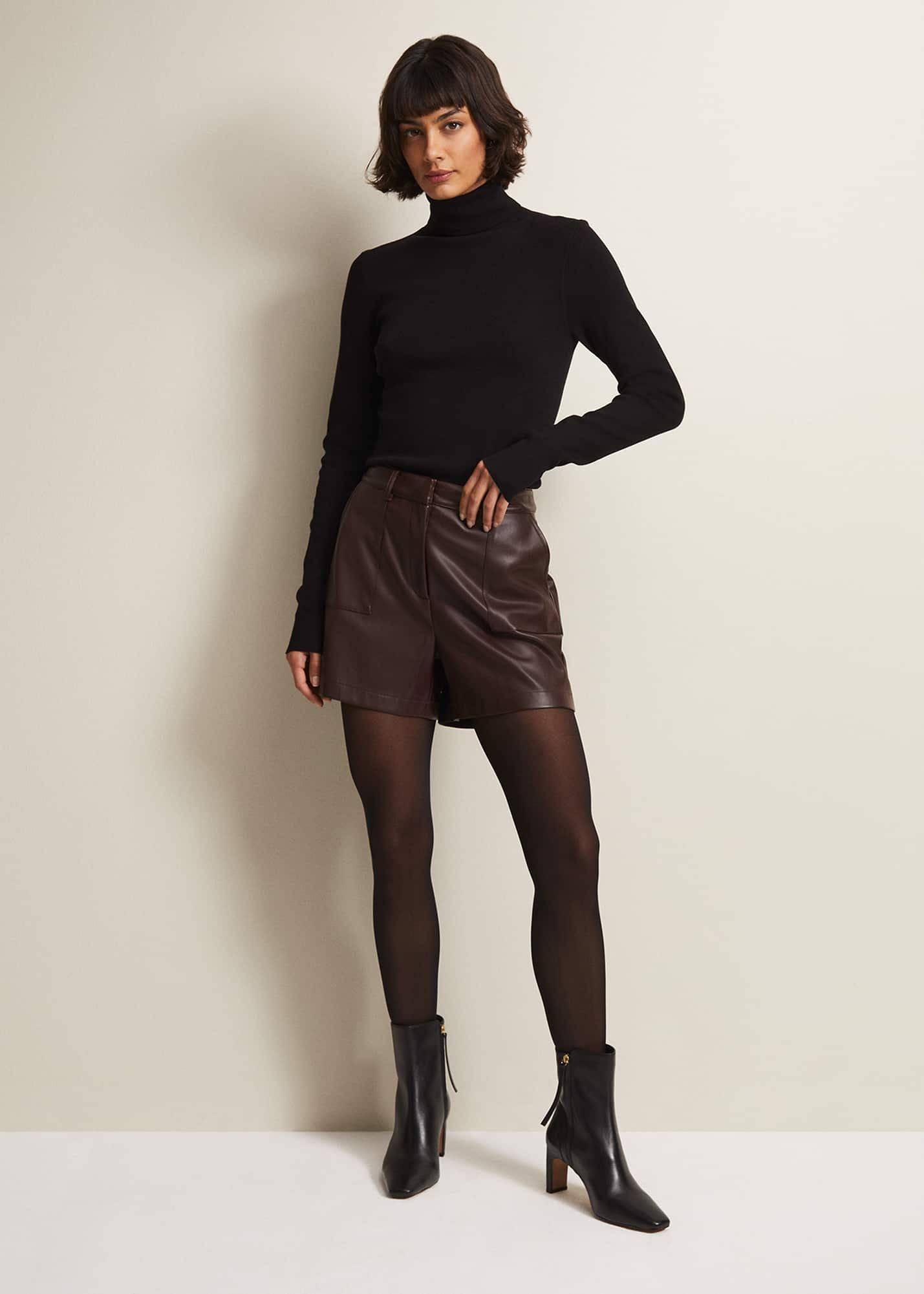 Hadley Faux Leather Shorts