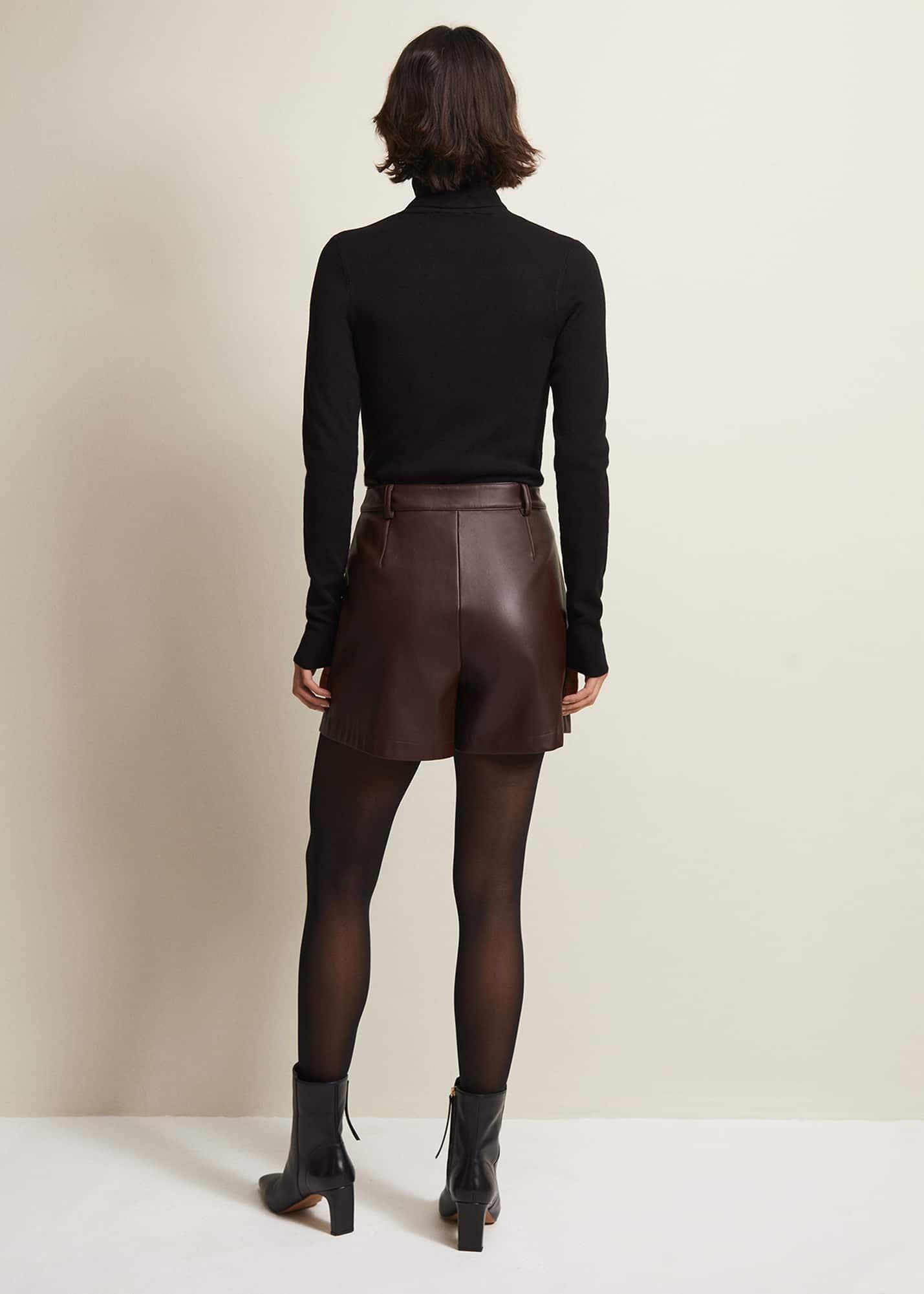 Hadley Faux Leather Shorts