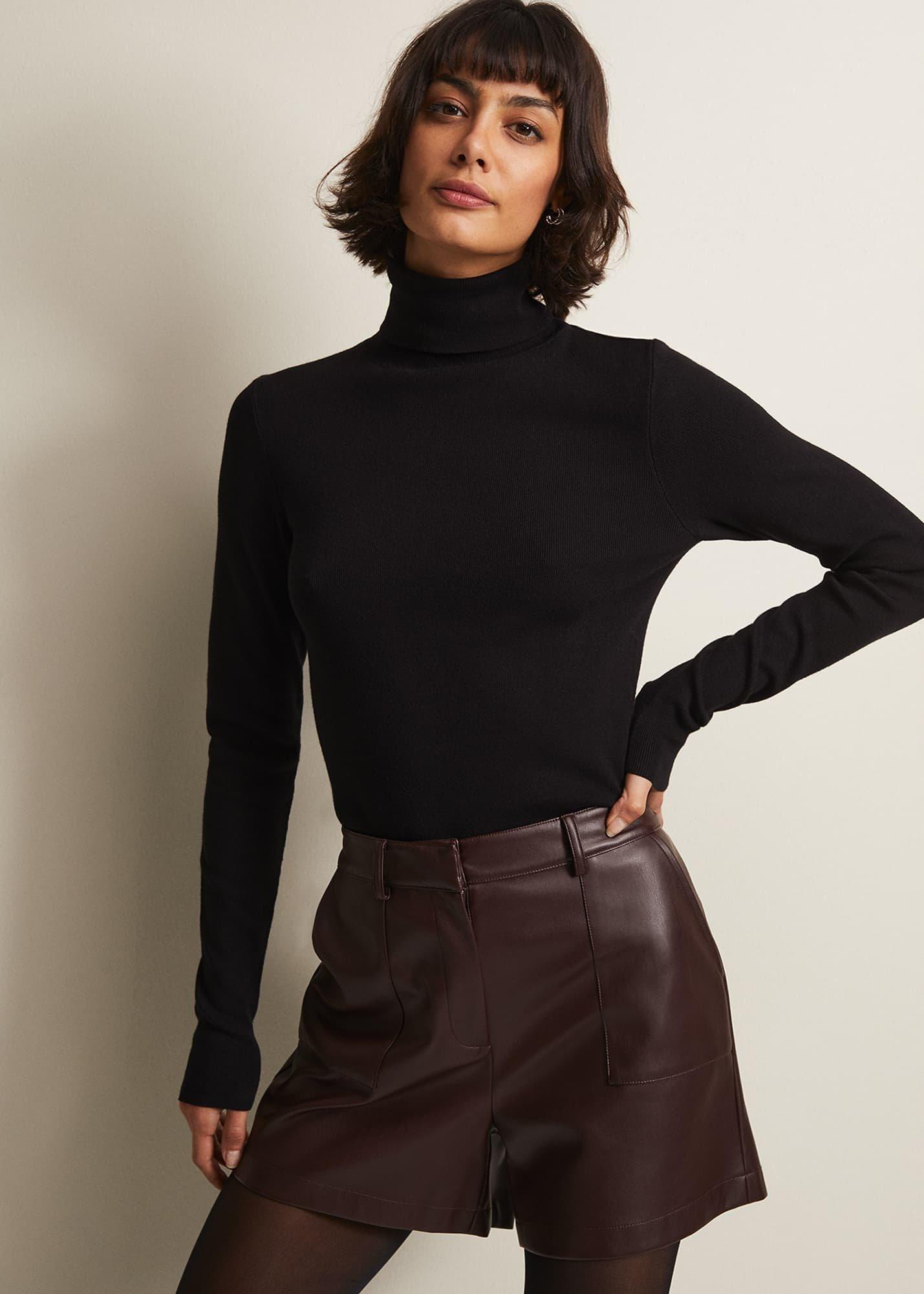 Hadley Faux Leather Shorts
