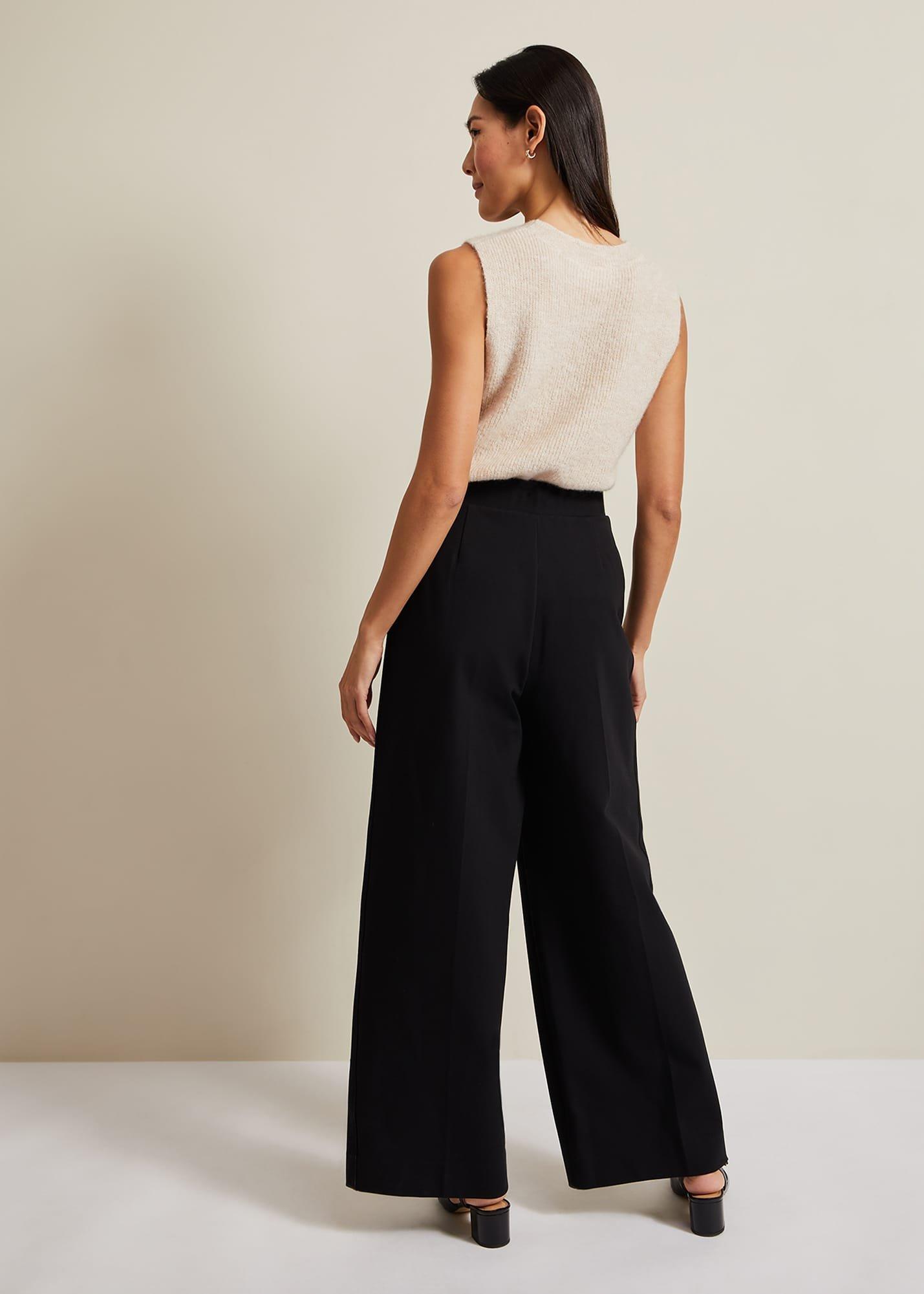 Mila Ponte Wide Leg Trousers
