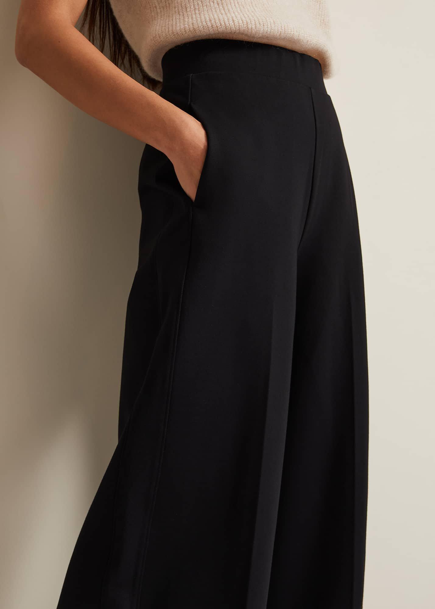 Mila Ponte Wide Leg Trousers