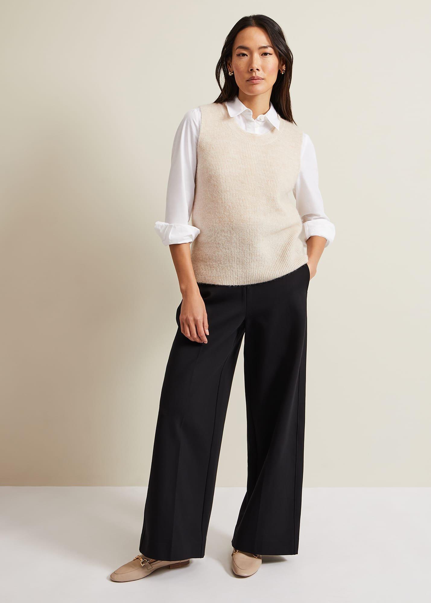 Mila Ponte Wide Leg Trousers