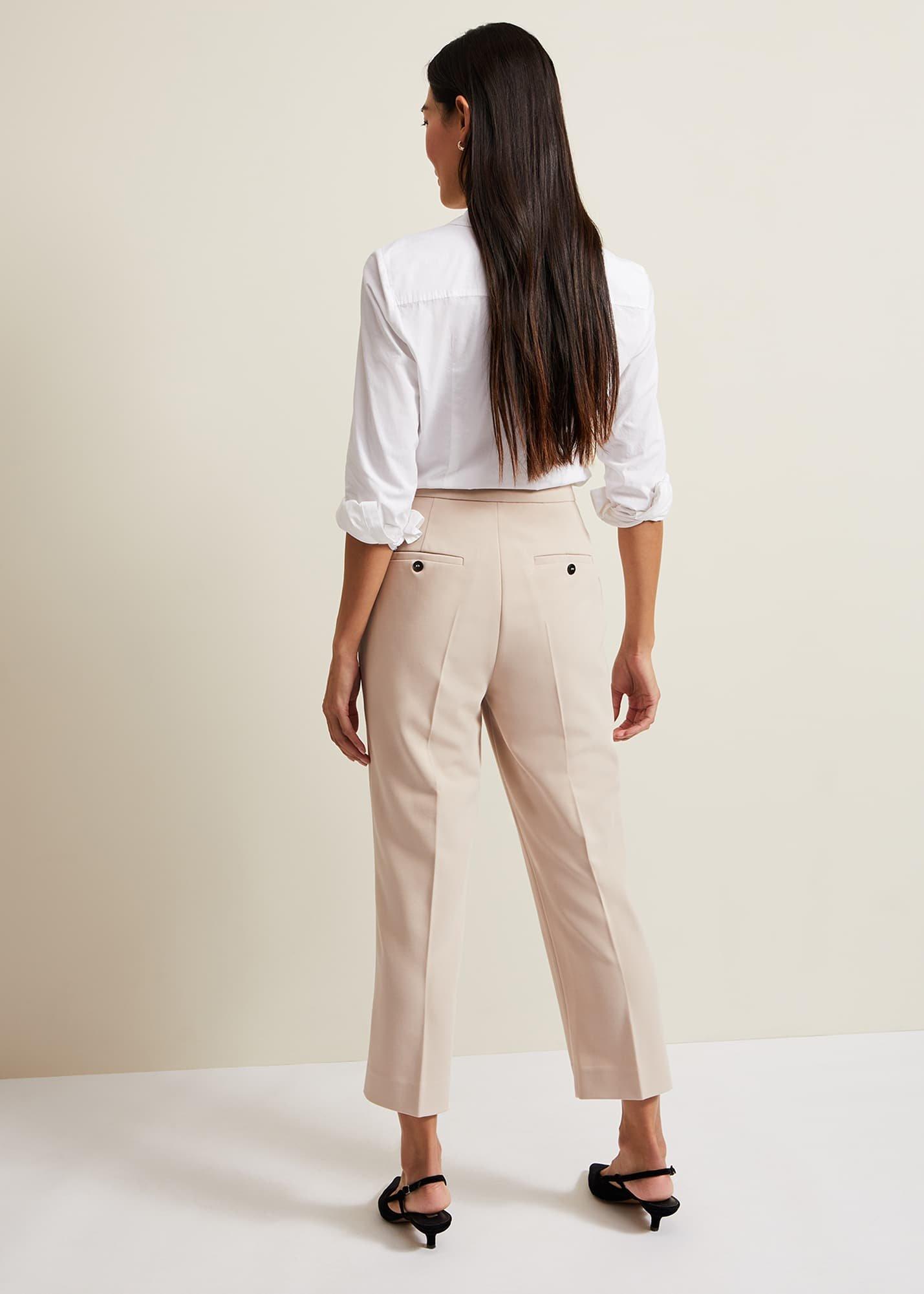 Everlee Crop Straight Leg Smart Trouser