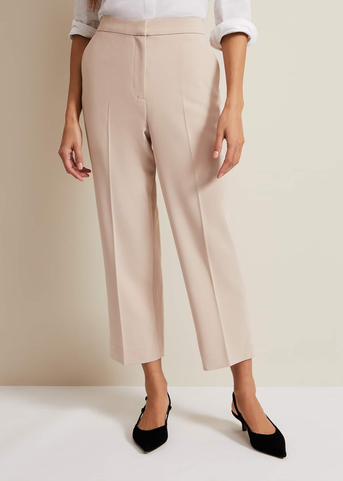 Everlee Crop Straight Leg Smart Trouser