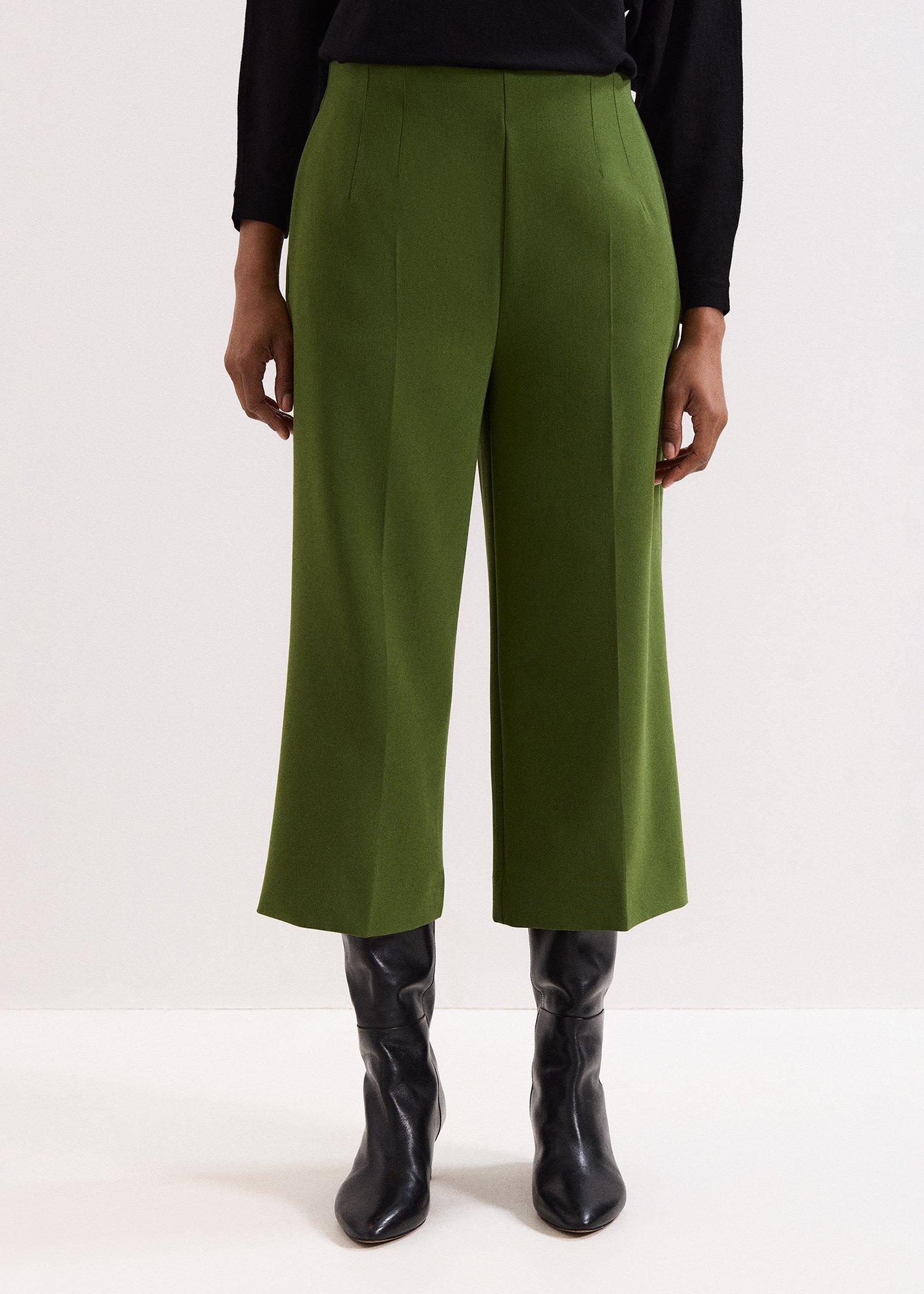 ${product-id}-Aubrielle Clean Crepe Culotte-Green-${view-type}