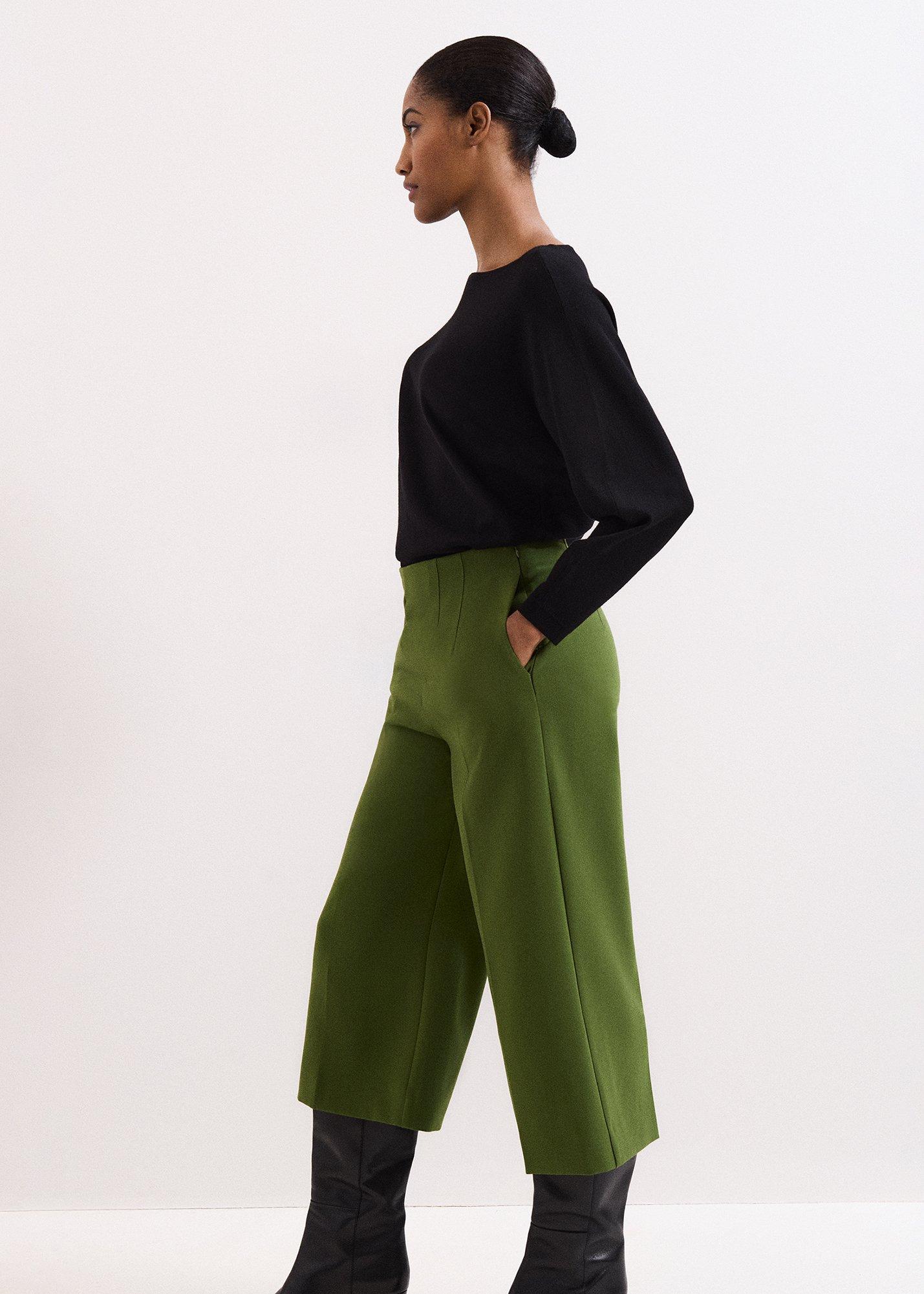 ${product-id}-Aubrielle Clean Crepe Culotte-Green-${view-type}