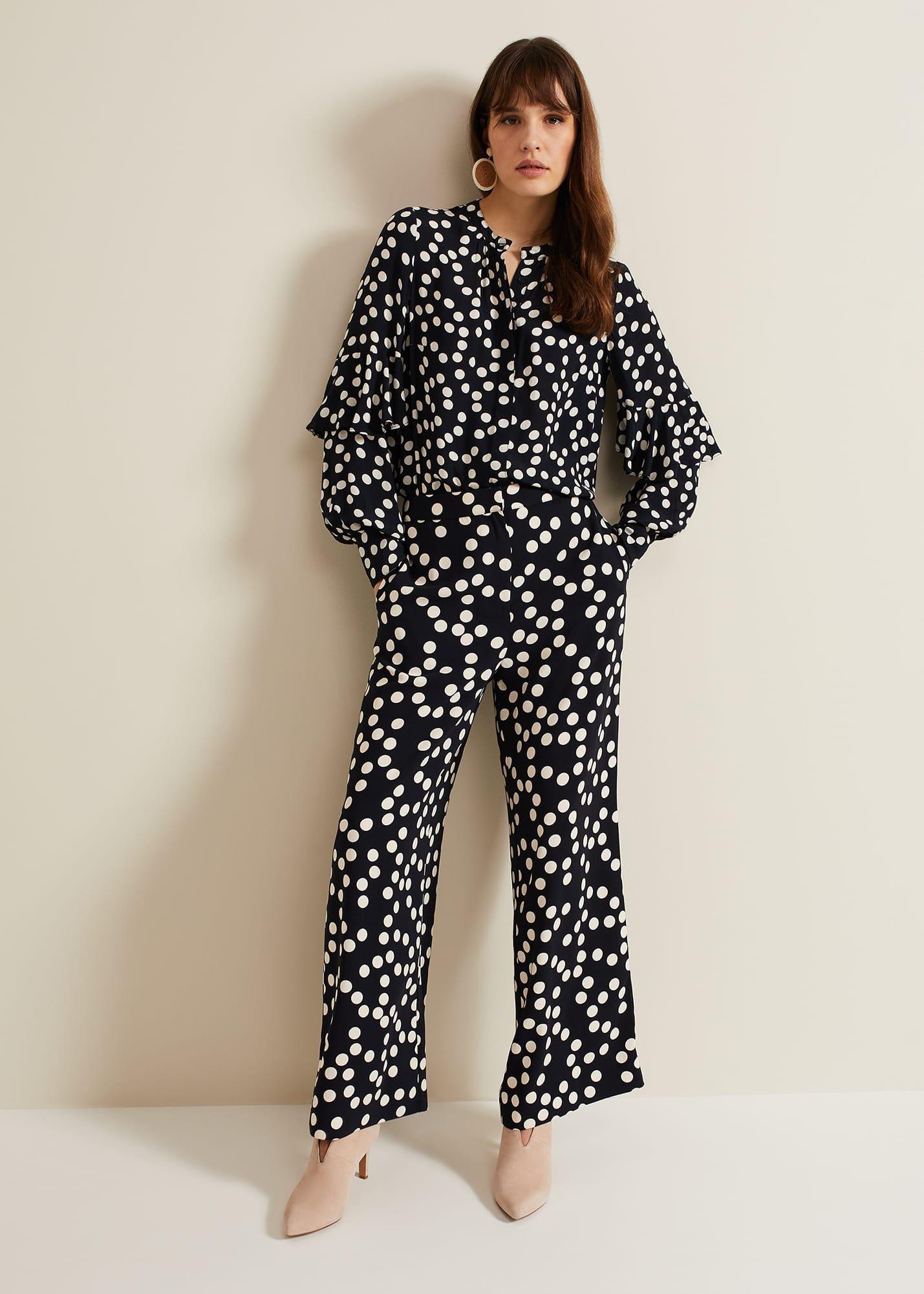 Mairead Polka Dot Wide Leg Trouser