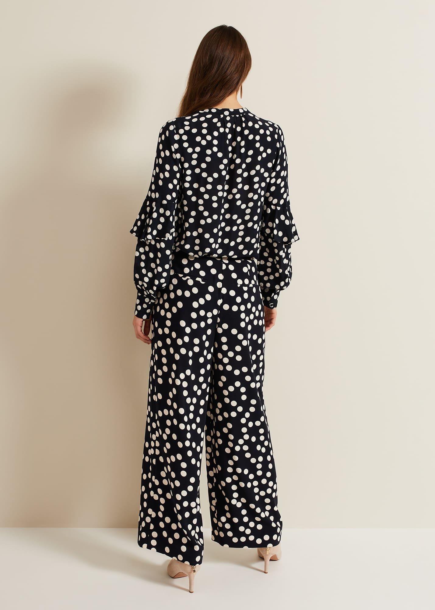 Mairead Polka Dot Wide Leg Trouser