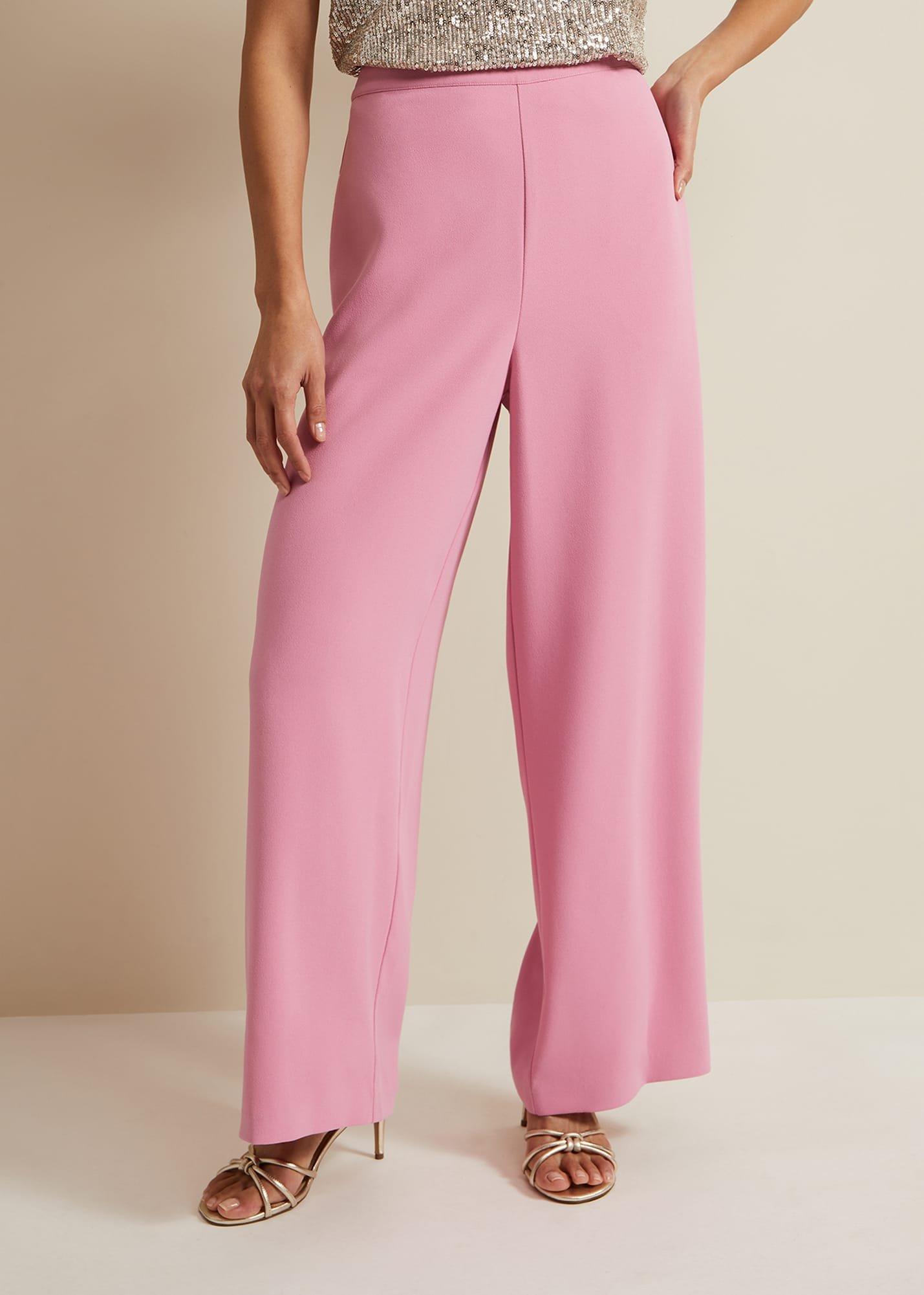 Elandra Pink Wide Leg Trouser