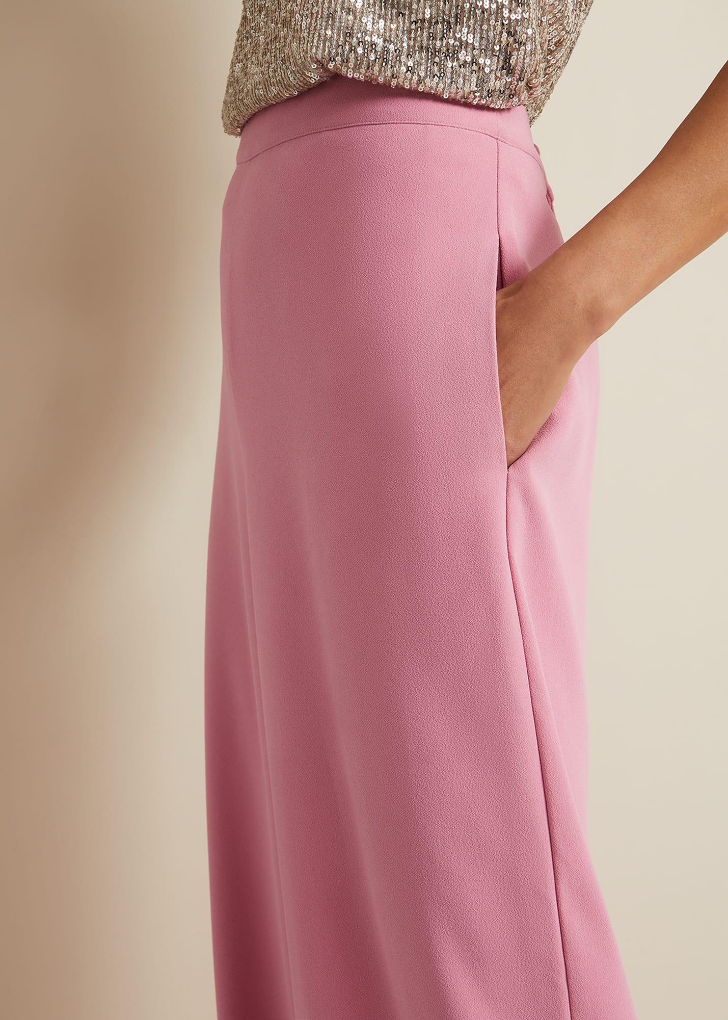 Elandra Pink Wide Leg Trouser