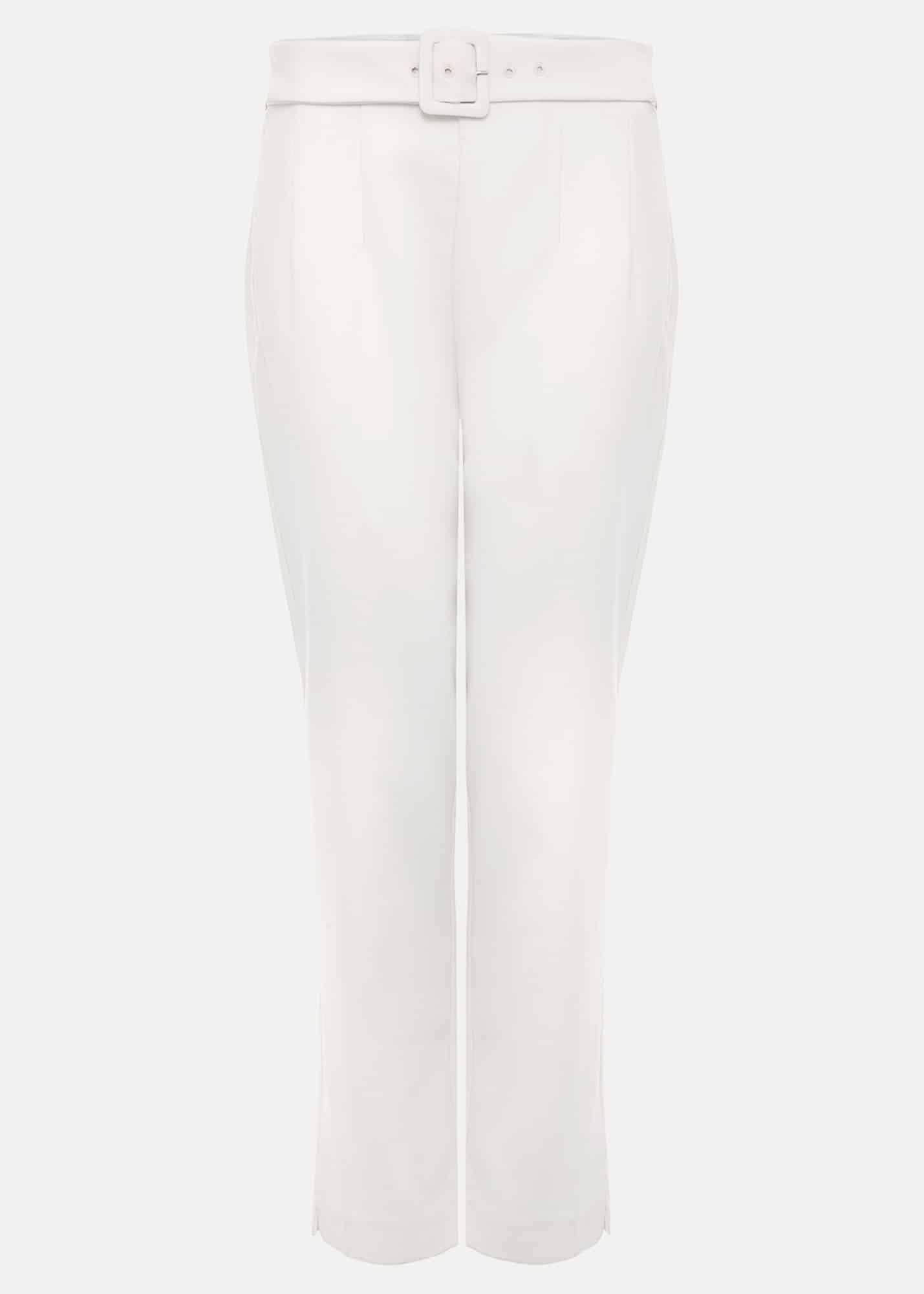 Gaia Neutral Tapered Tailored Trousers
