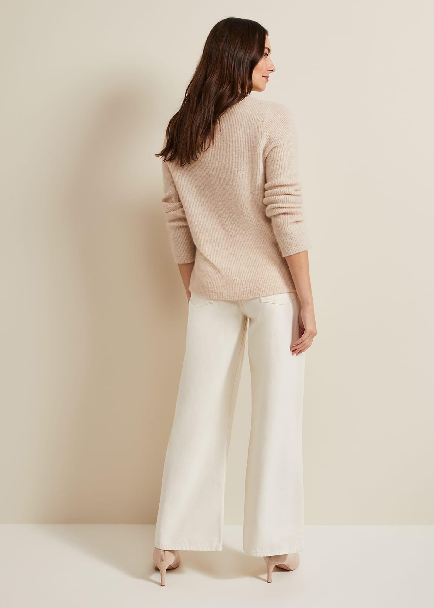 Lorelei Ecru Wide Leg Jean