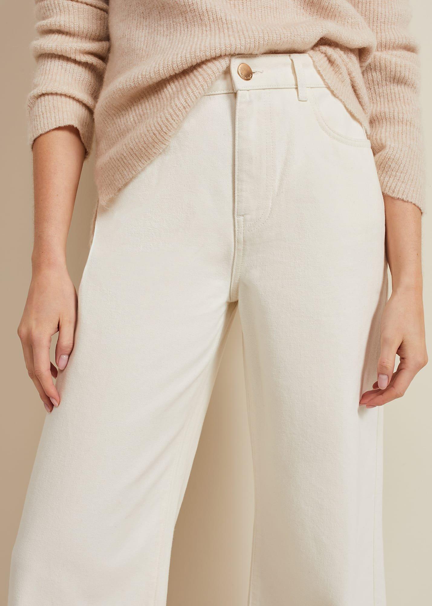 Lorelei Ecru Wide Leg Jean