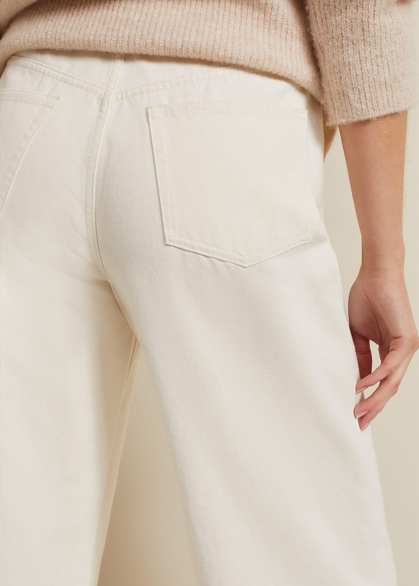Lorelei Ecru Wide Leg Jean