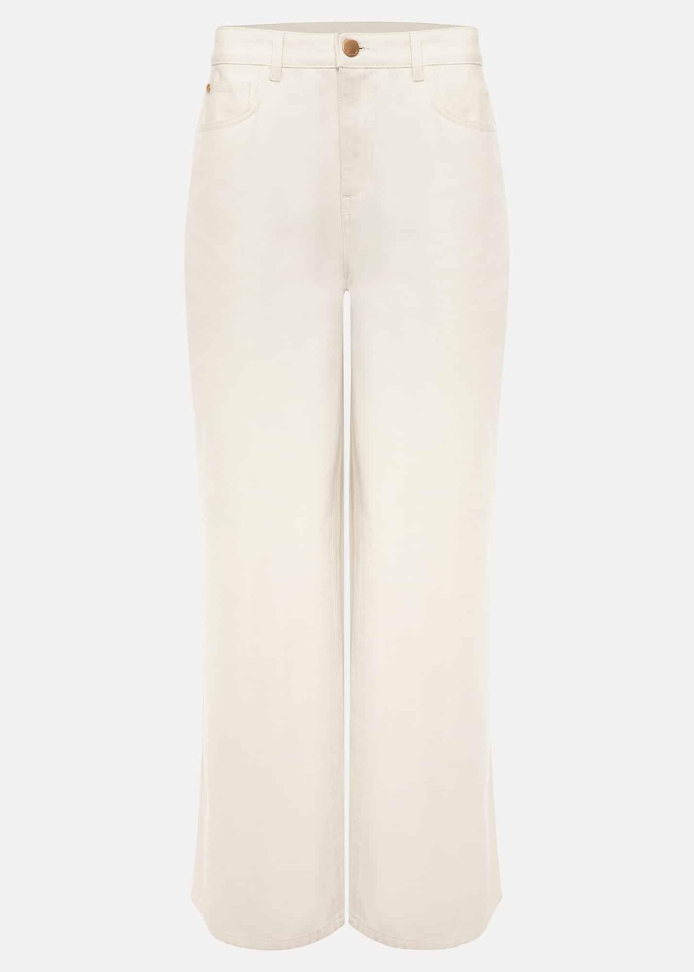 Lorelei Ecru Wide Leg Jean
